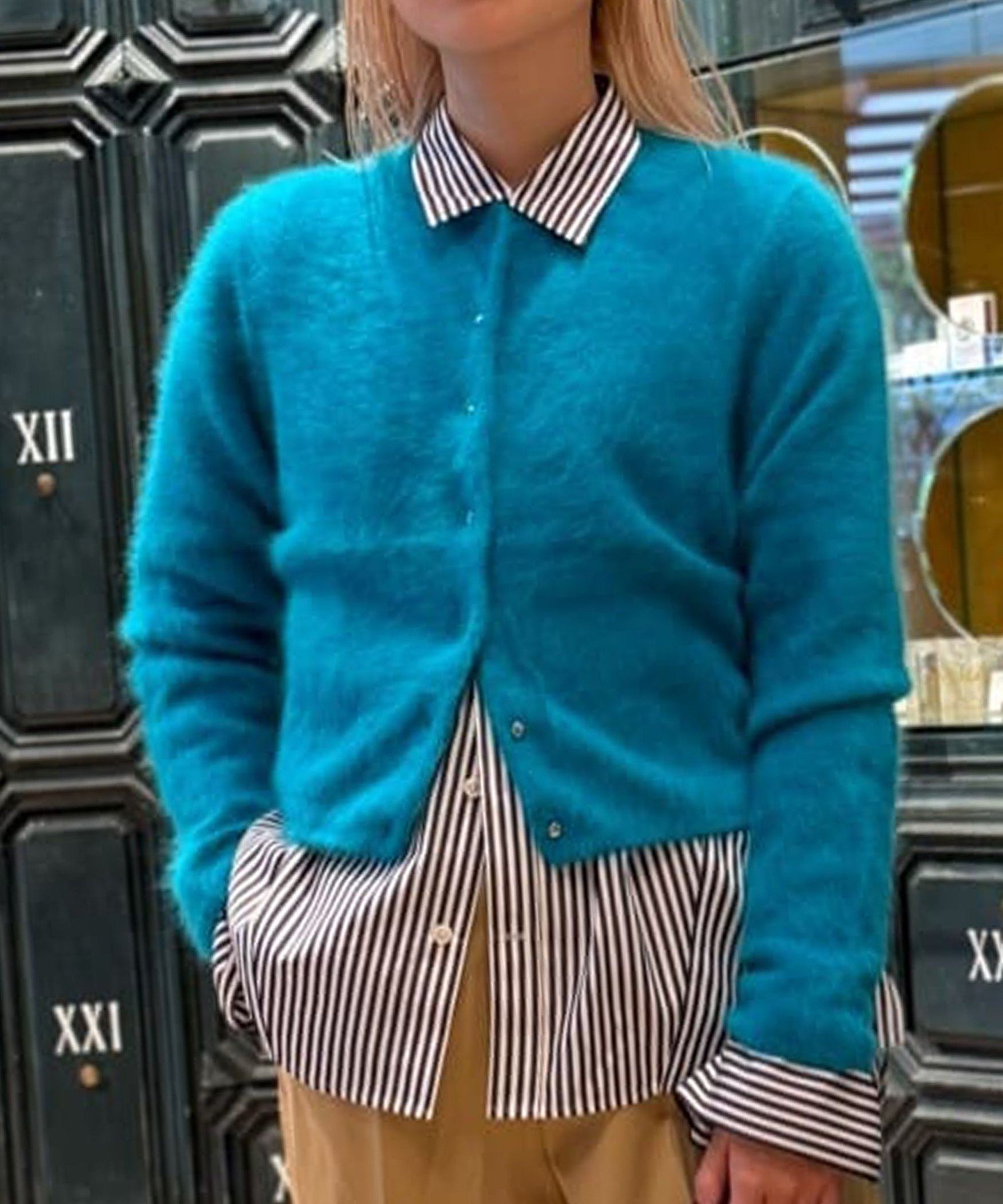 TOMORROWLAND｜フラッフィーヤーン クルーネックカーディガン