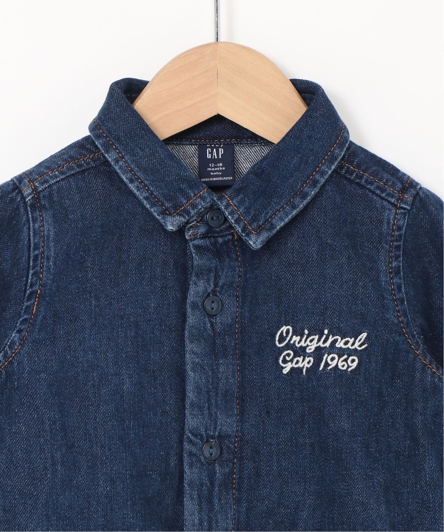 GAP｜(K)デニム くまさん GAPロゴ カバーオール (ベビー) | Rakuten