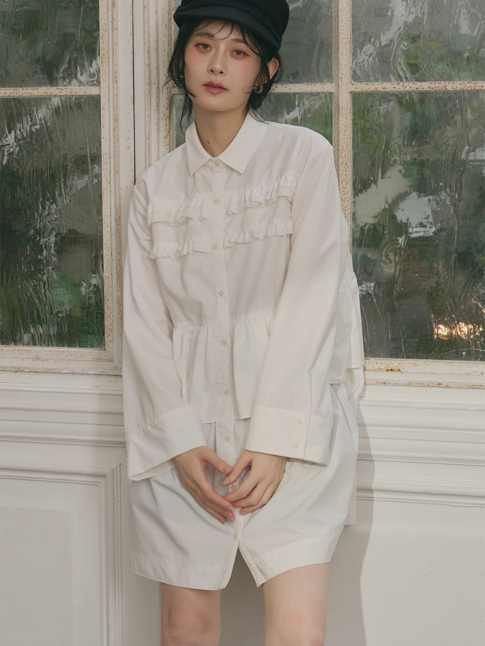 Olu.｜フリルチュニックワンピース | Rakuten Fashion(楽天