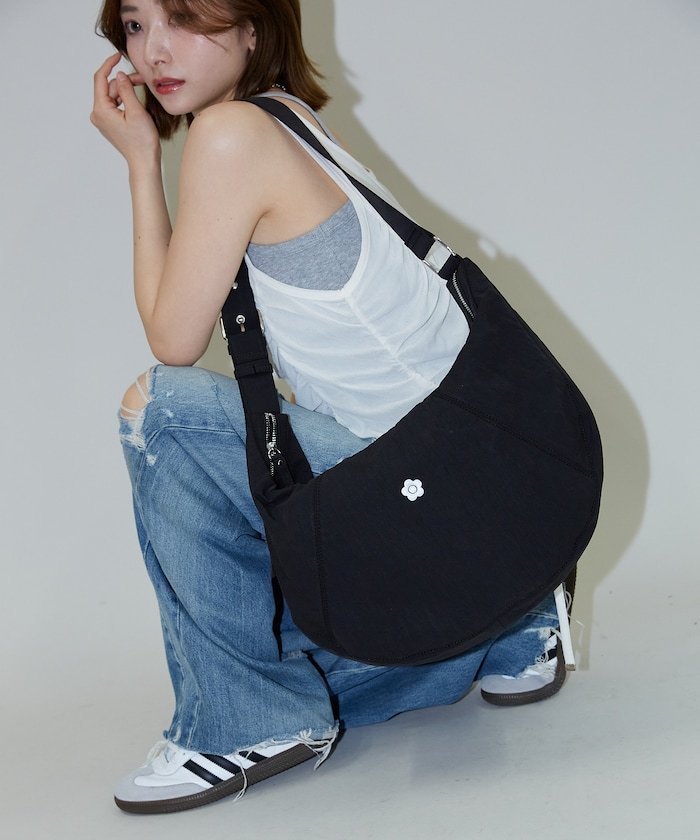 FREAK'S STORE｜ワンポイント刺繍 ナイロン ショルダーバッグ 限定展開