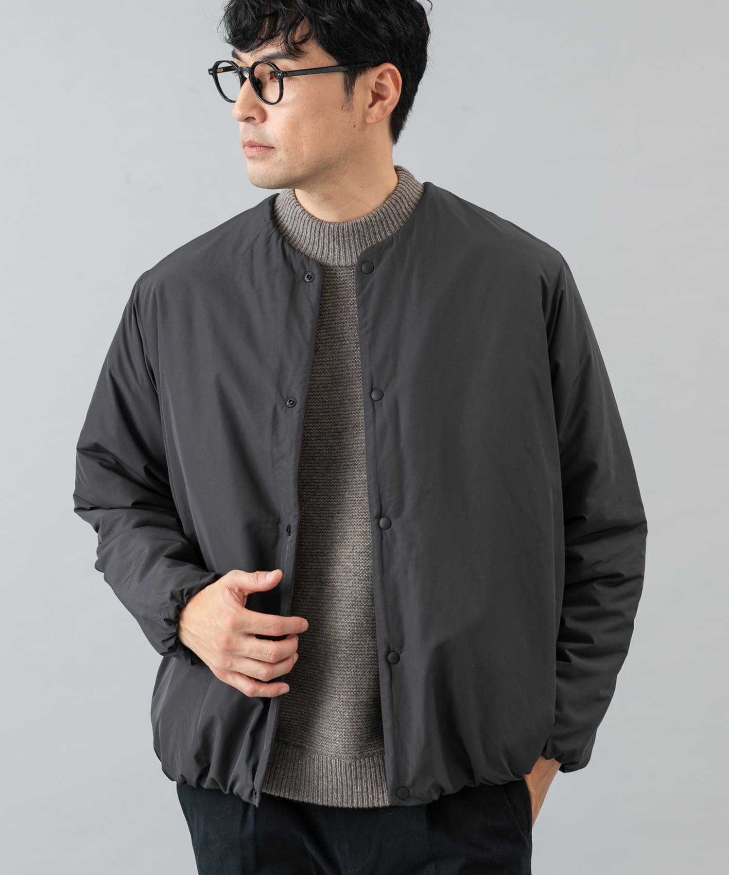 URBAN RESEARCH ROSSO｜『XLサイズあり』NOUVELLE中綿ノーカラー