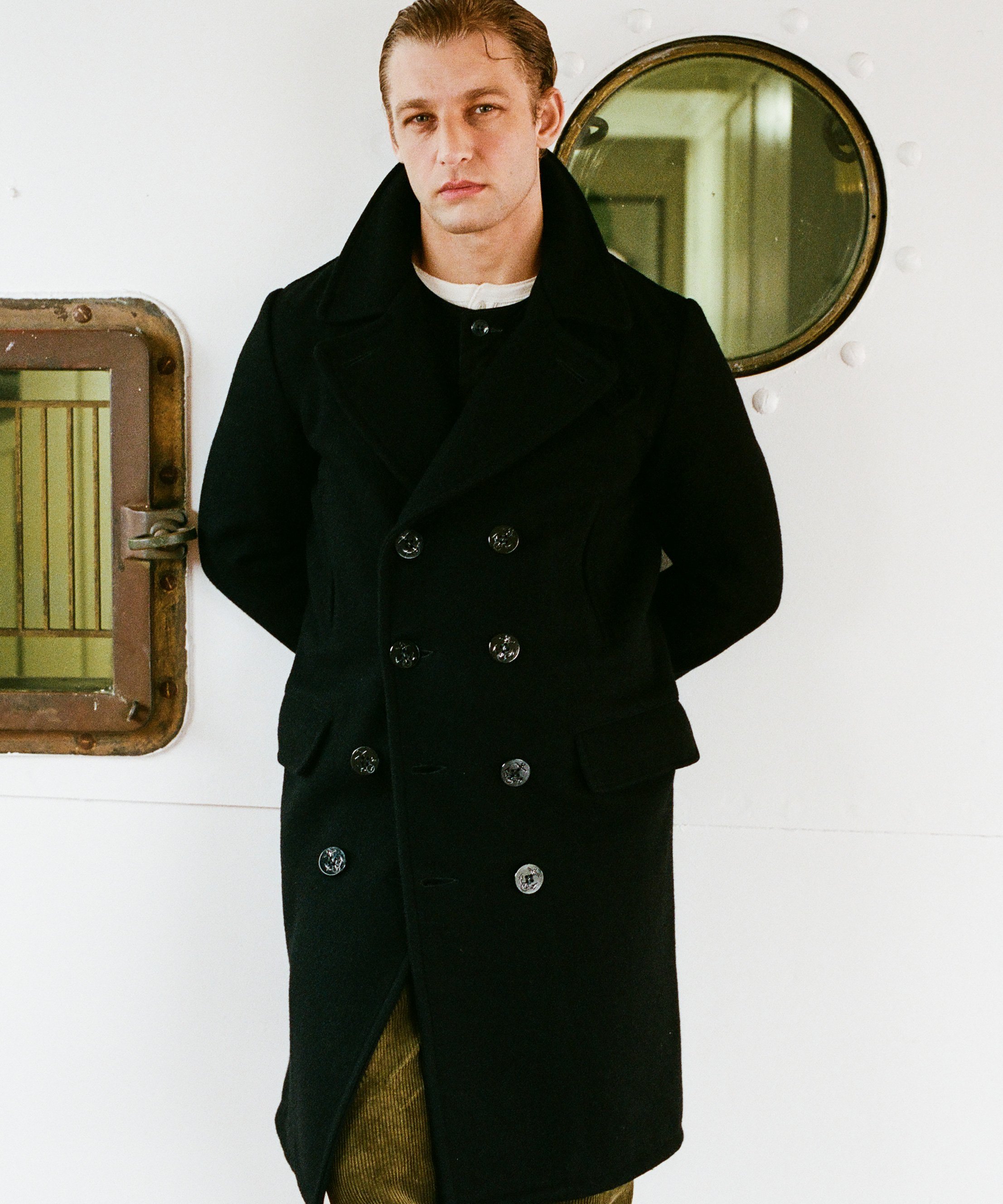 Schott｜714US LONG MELTON PEACOAT/ロング メルトン ピーコート