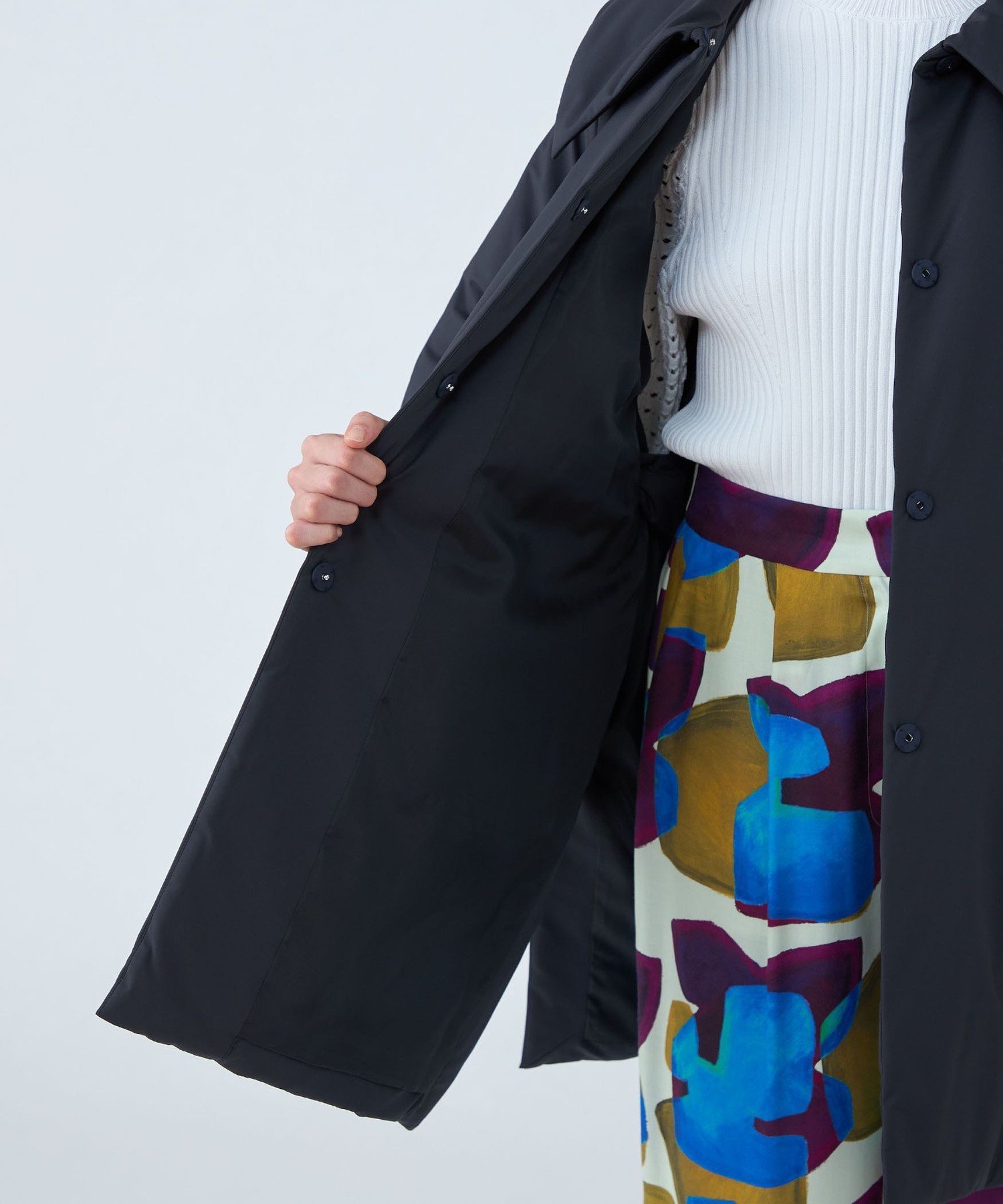 TOMORROWLAND｜パデットツイル ベルテッドポンチョ | Rakuten Fashion