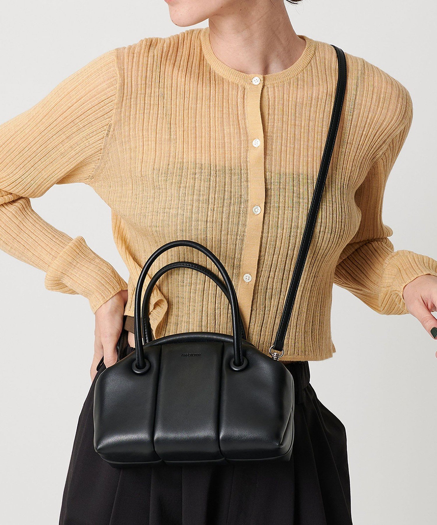 新品 ADD CULUMN PUFF BOSTON W バッグ 2way BEAUTY&YOUTH UNITED ARROWS｜<ADD CULUMN>PUFF CLASP BOSTON/2WAY