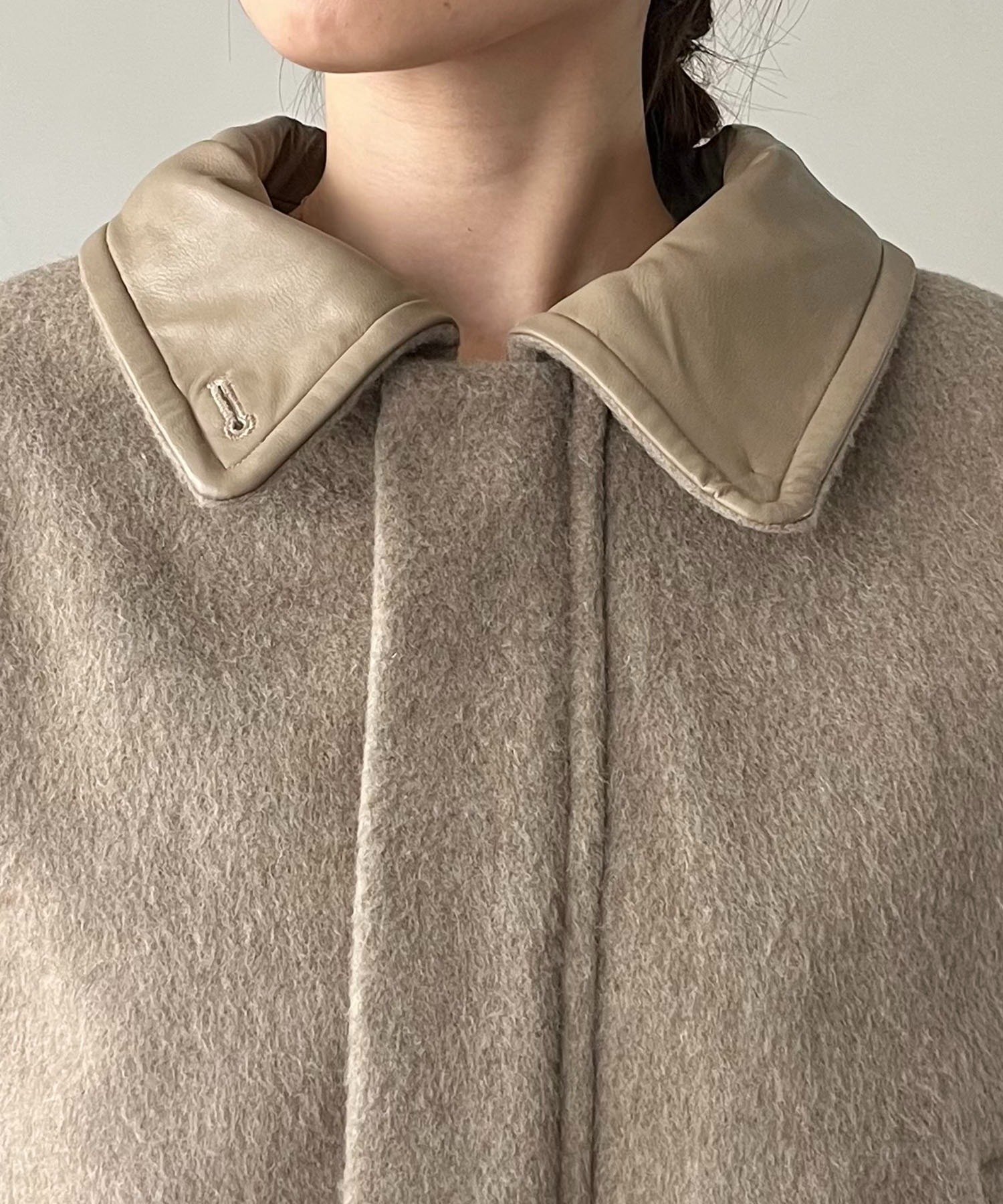 CAPRICIEUX LE'MAGE｜【2WAYで着用可能】スタンドウールショートコート