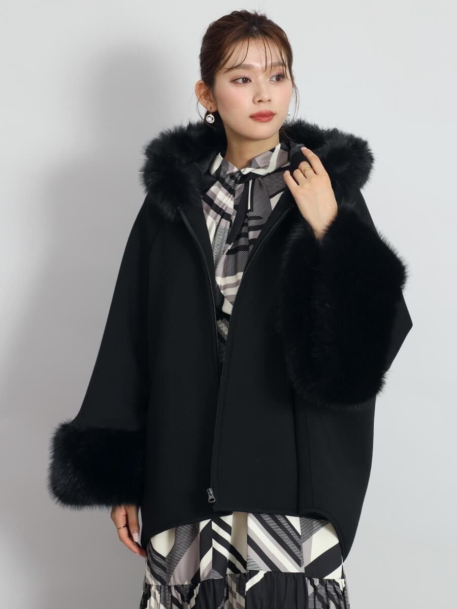 Vin｜エコファーポンチョアウター | Rakuten Fashion(楽天ファッション