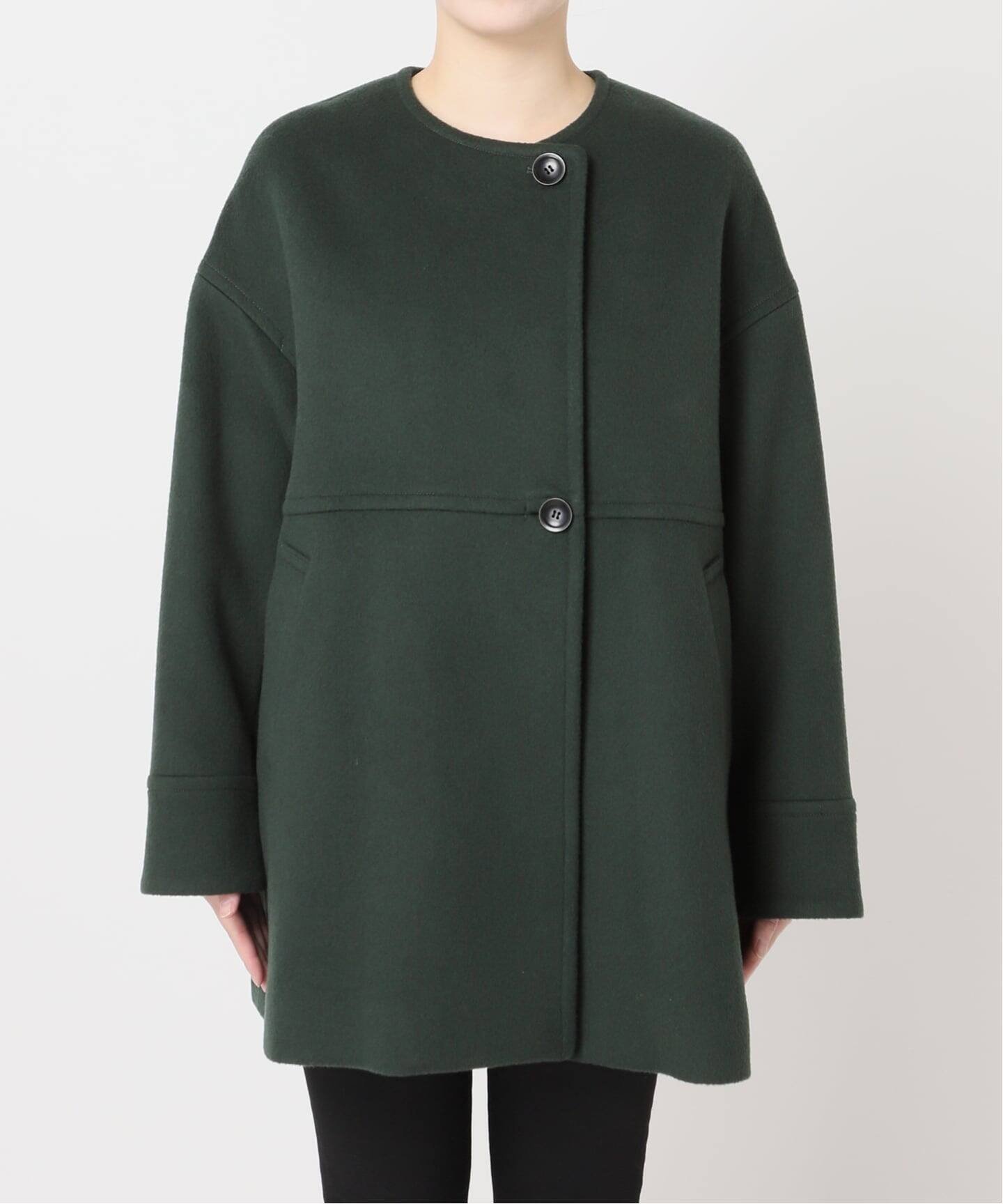 JOURNAL STANDARD｜スーパー140ビーバーノーカラーミドルコート