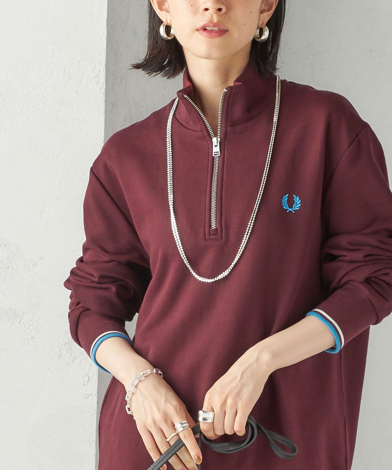 SHIPS｜FRED PERRY: M3574 HALF ZIP SHIRT | Rakuten Fashion(楽天