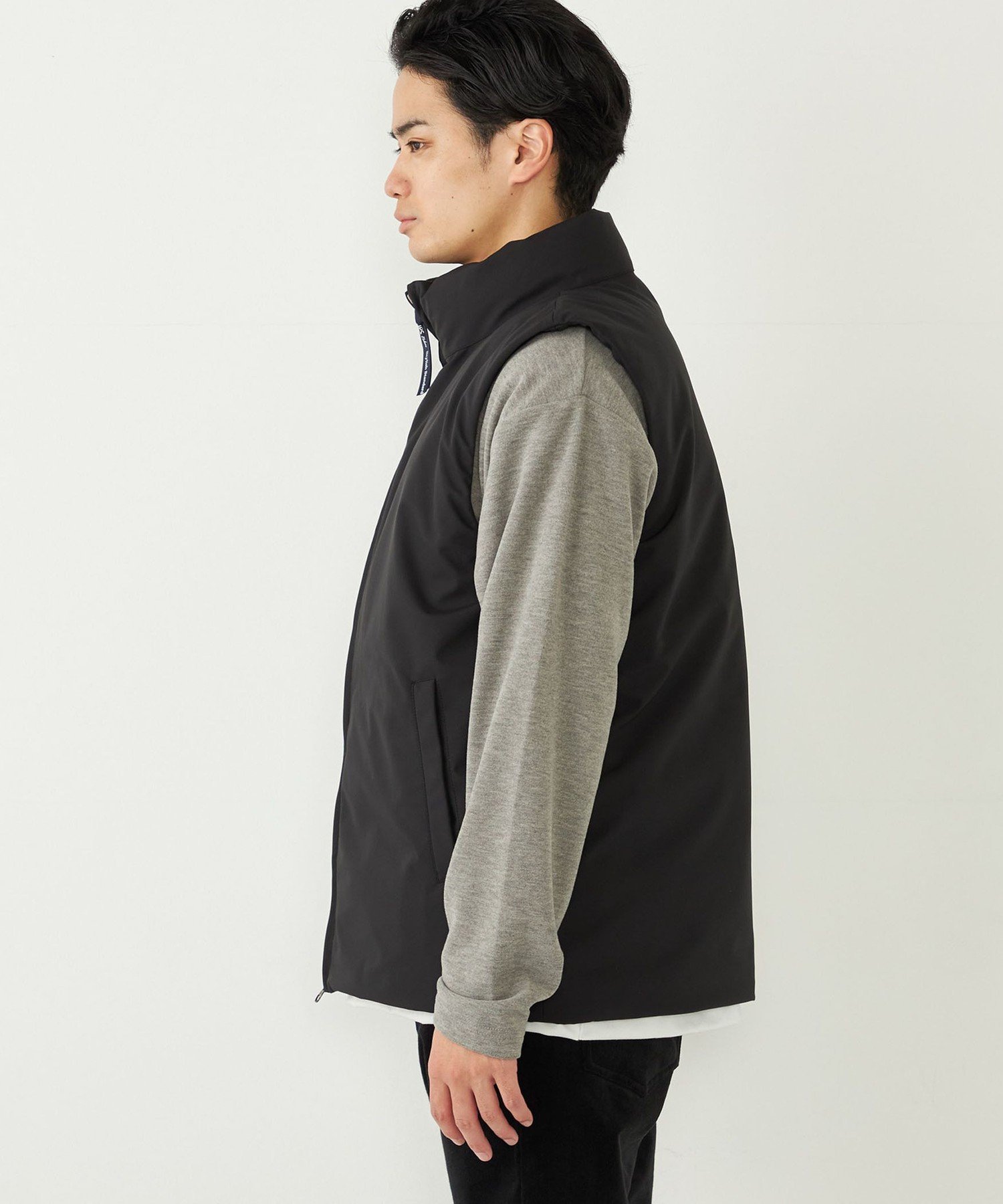 osakentaro フード付きベスト 水色 SHIPS｜SHIPS Colors:<撥水・防風>SUGENRO(R) 中綿 ベスト | Rakuten