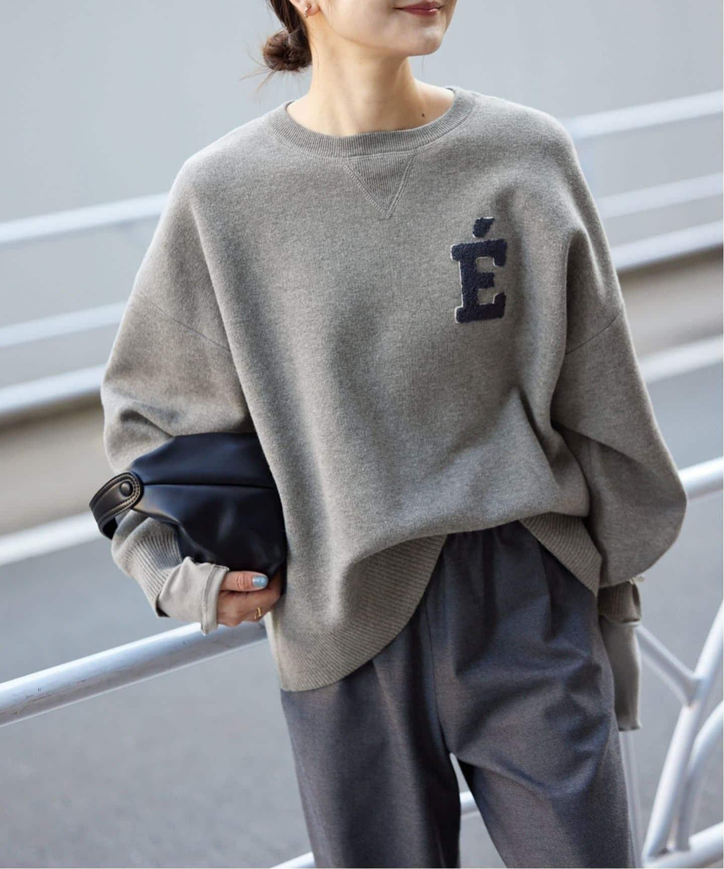 SLOBE IENA｜《WEB限定カラー有り/追加3》サガラ刺繍スウェットライク