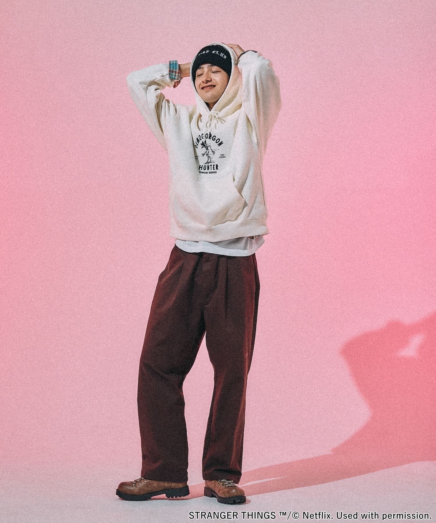 niko and ｜【STRANGER THINGS】コラボグラフィックパーカー