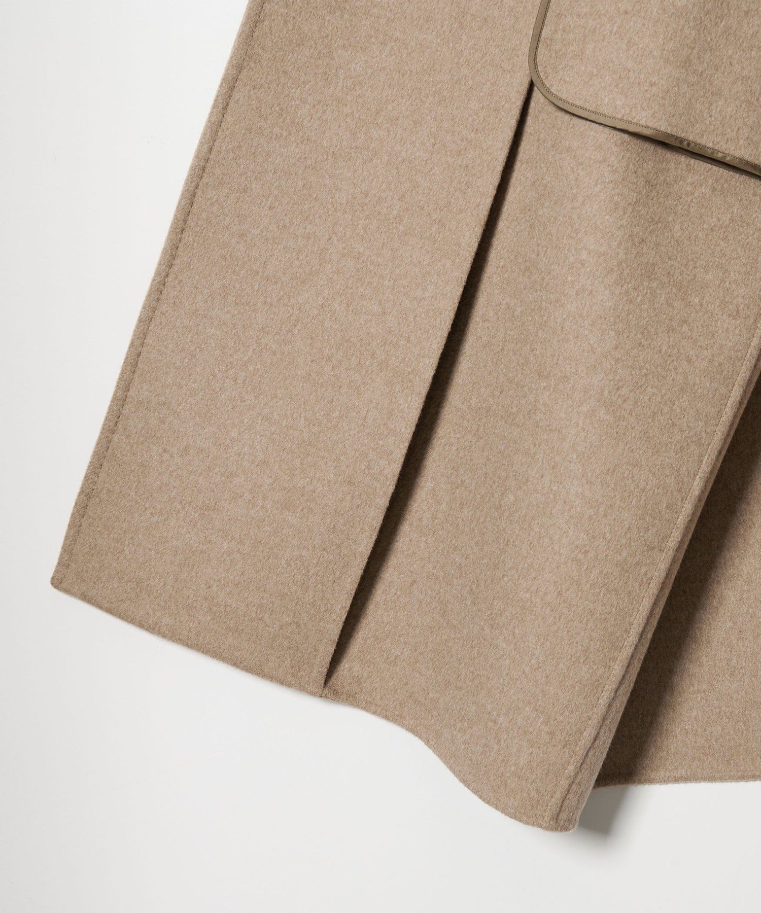 conte ウール100％ ダブルブレスト リバーロングコート GRAY 36 conte コート チェスターコート 「conte」ダブルブレスト リバーコート