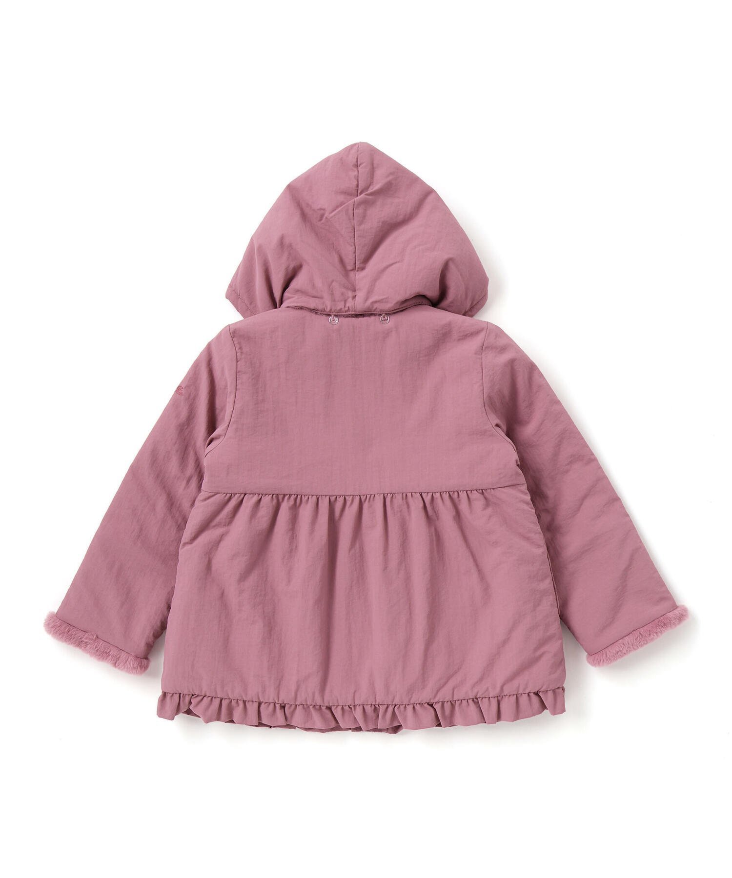 BEBE ONLINE STORE｜【撥水加工】ヴィンテージタフタ裏ファー裾フリル