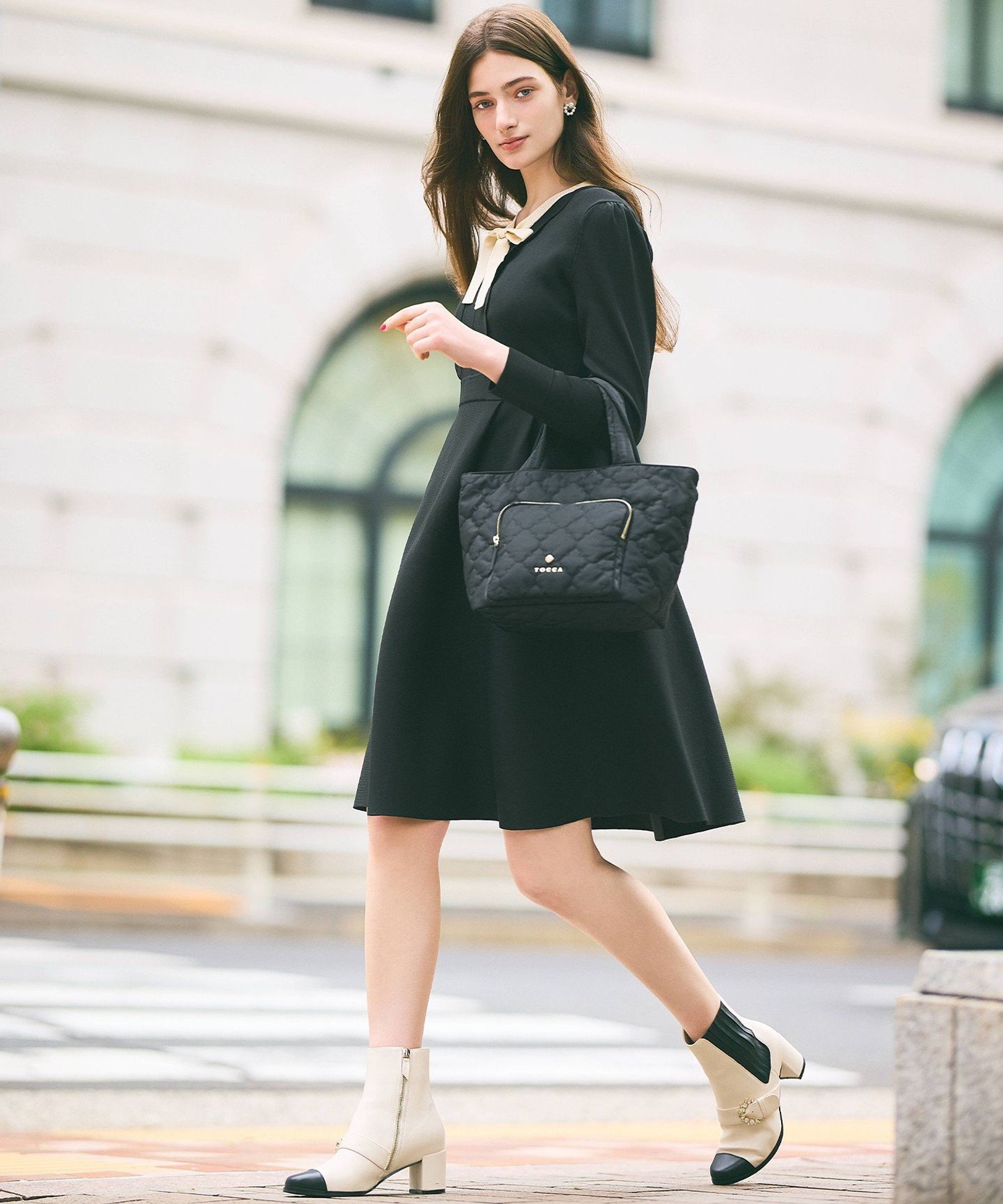 TOCCA｜【洗える】BAR RIBBON KNIT DRESS ニットドレス | Rakuten