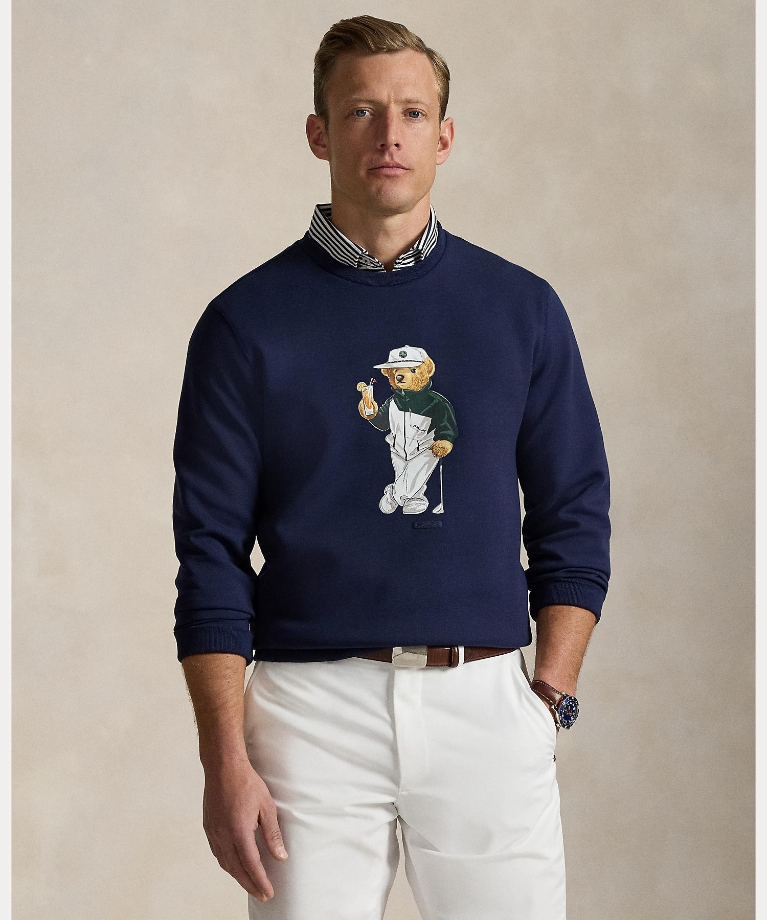 RALPH LAUREN｜(RLX)クラシック Polo ベア ダブルニット スウェット