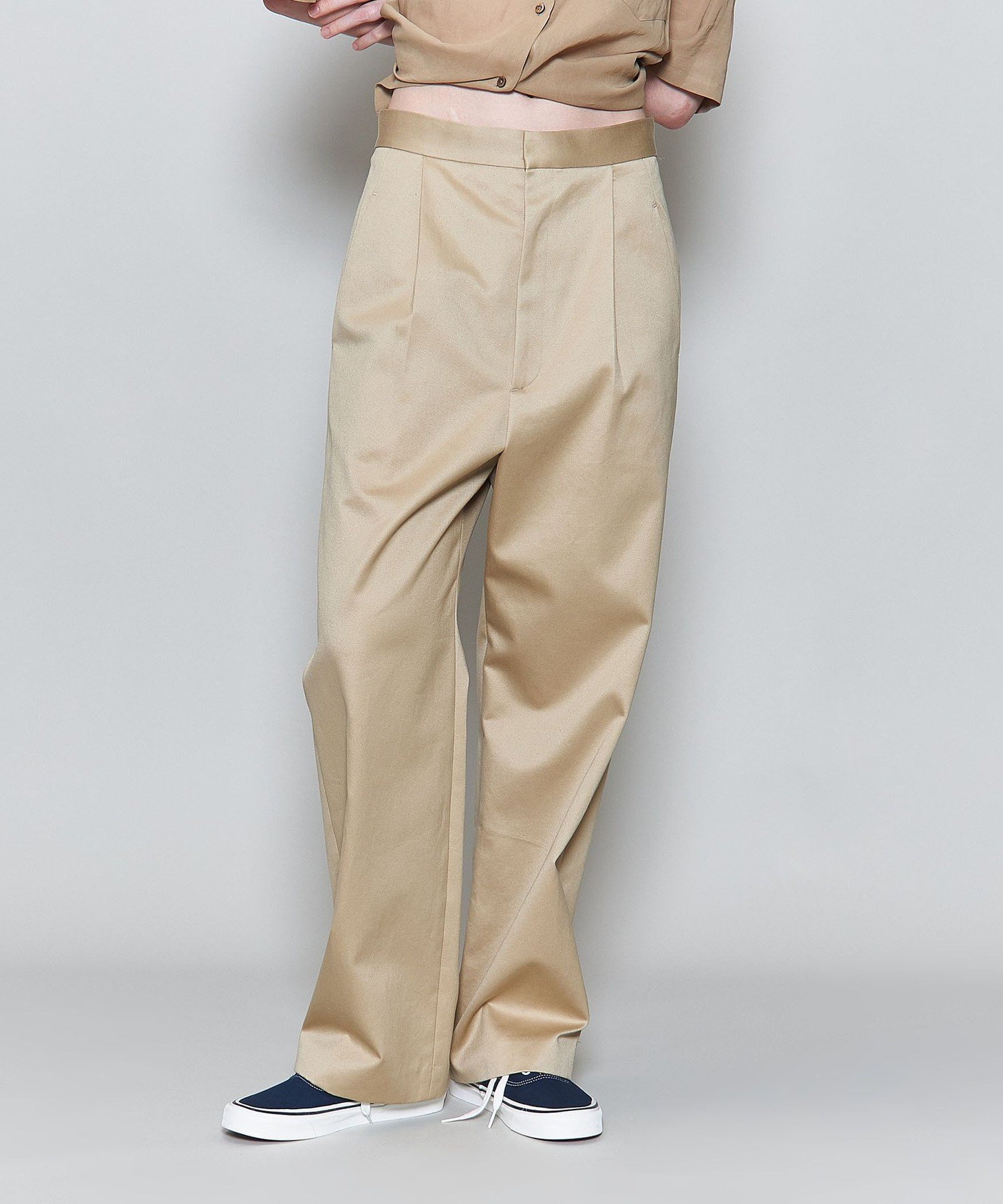 ＜6(ROKU)＞マーベルト コットンチノパンツ 36 アローズ ⭐︎美品⭐︎6(ROKU) コットンチノパンツ マーベルト ベージュ 34