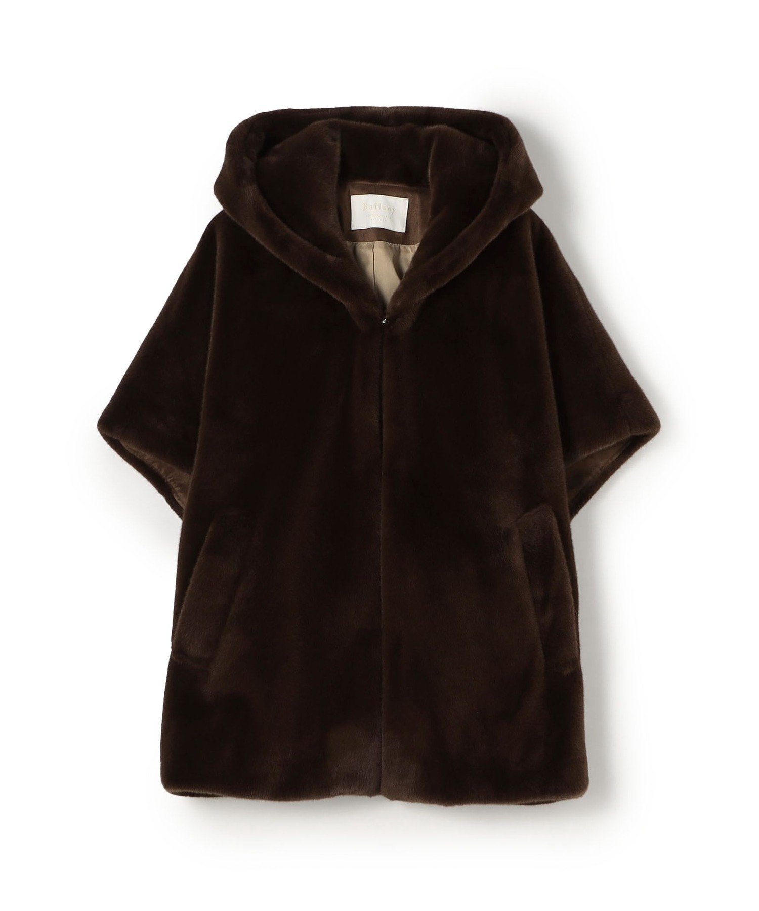 TOMORROWLAND｜スムースファー フーディーポンチョ | Rakuten Fashion