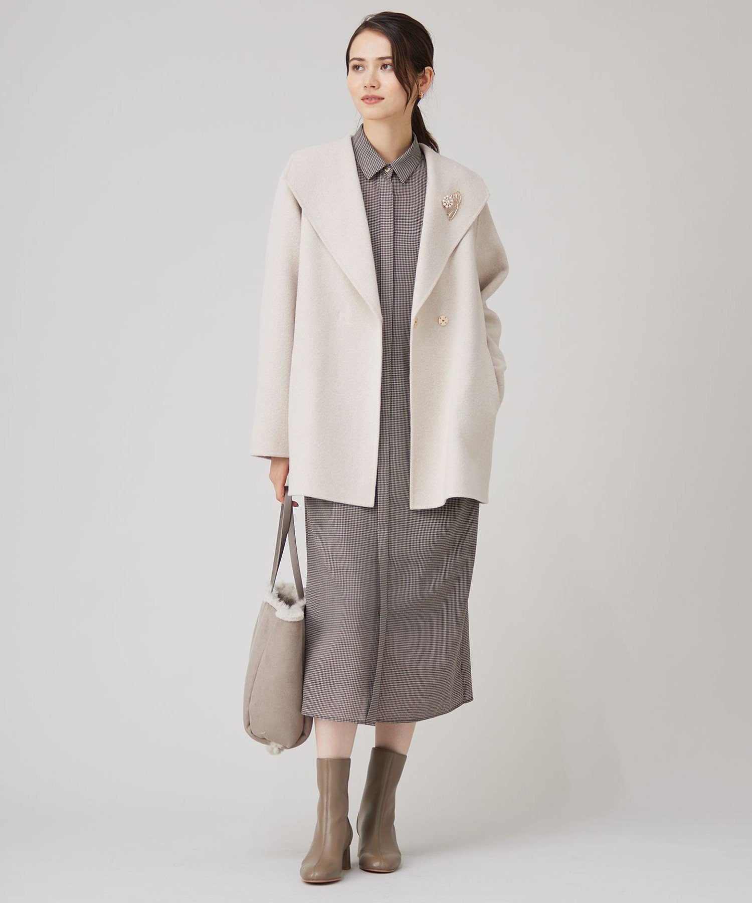 自由区｜ウールリバーショート コート | Rakuten Fashion(楽天