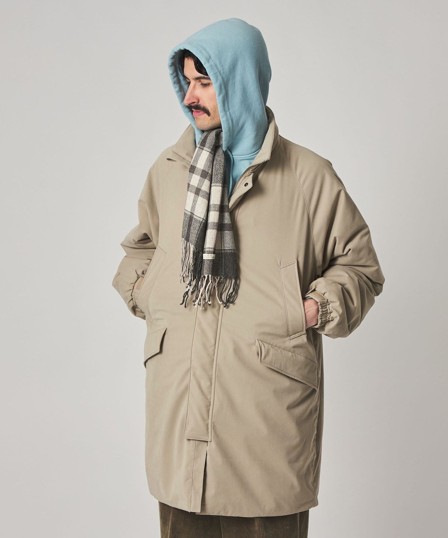 steven alan ブラッシュドパデッドスタンドコート オリーブ steven alan ブラッシュドパデッドスタンドコート オリーブ - メルカリ