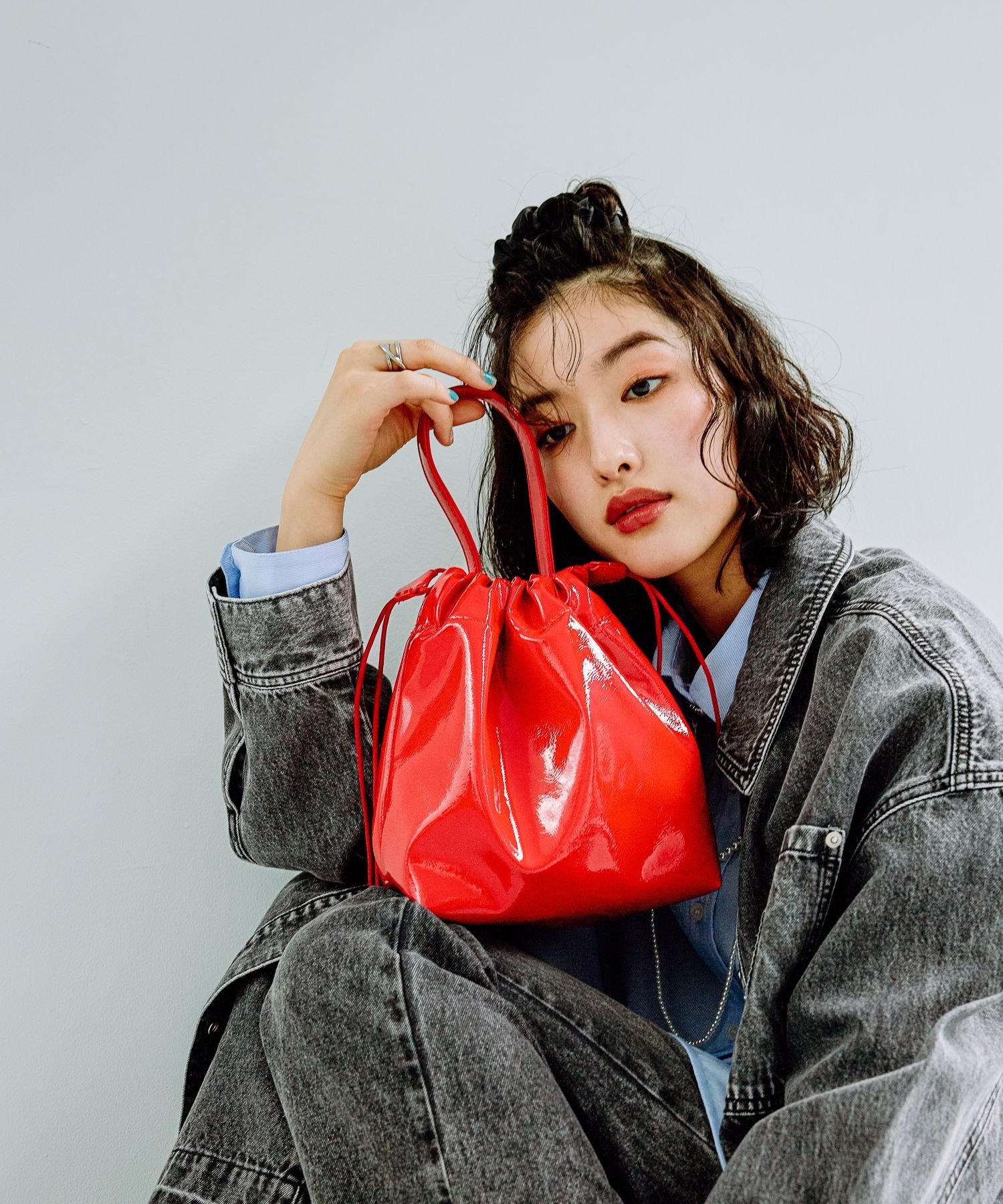 LEPSIM｜フェイクレザーエナメル2WAYミニバッグ | Rakuten Fashion