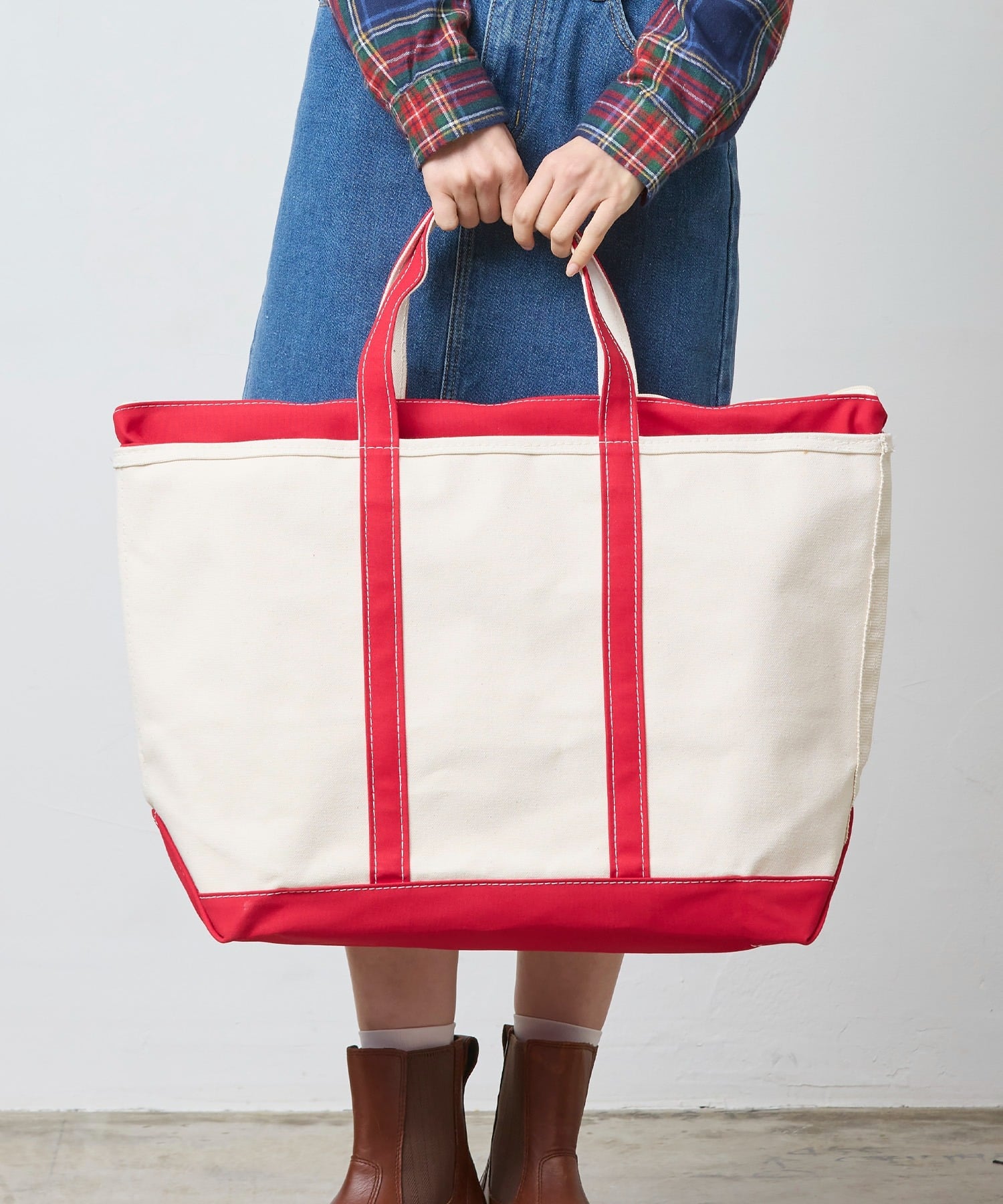 L.L.Bean｜ボート・アンド・トート・バッグ、ジップ・トップ ラージ