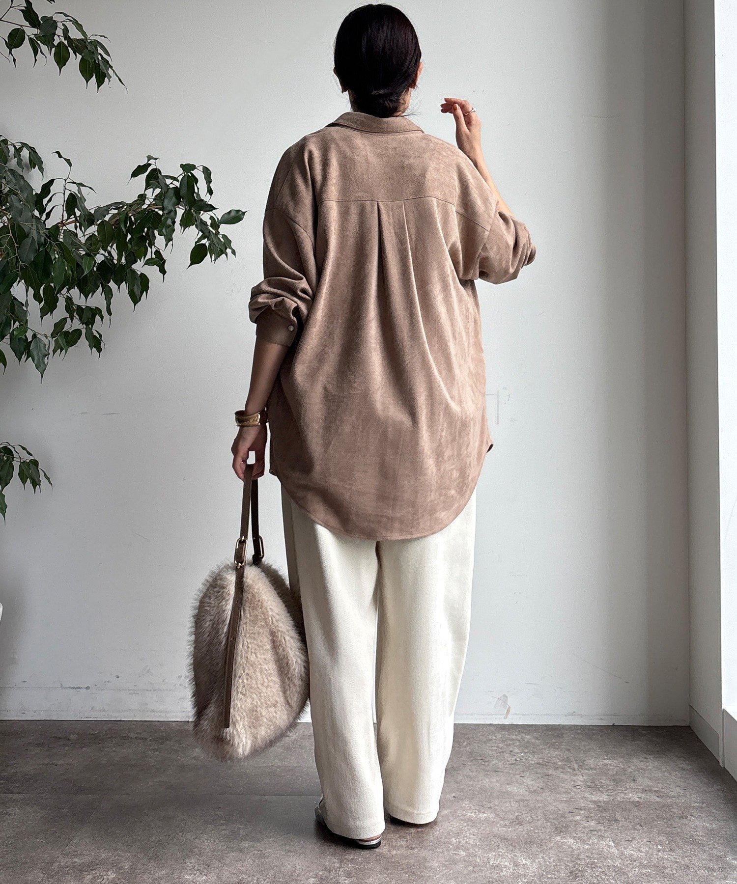 DOUDOU｜スウェードシャツ | Rakuten Fashion(楽天ファッション／旧