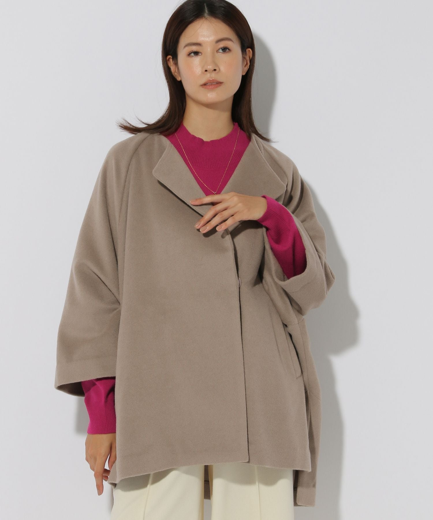 DOUDOU｜ウーレットポンチョ風アウター | Rakuten Fashion(楽天