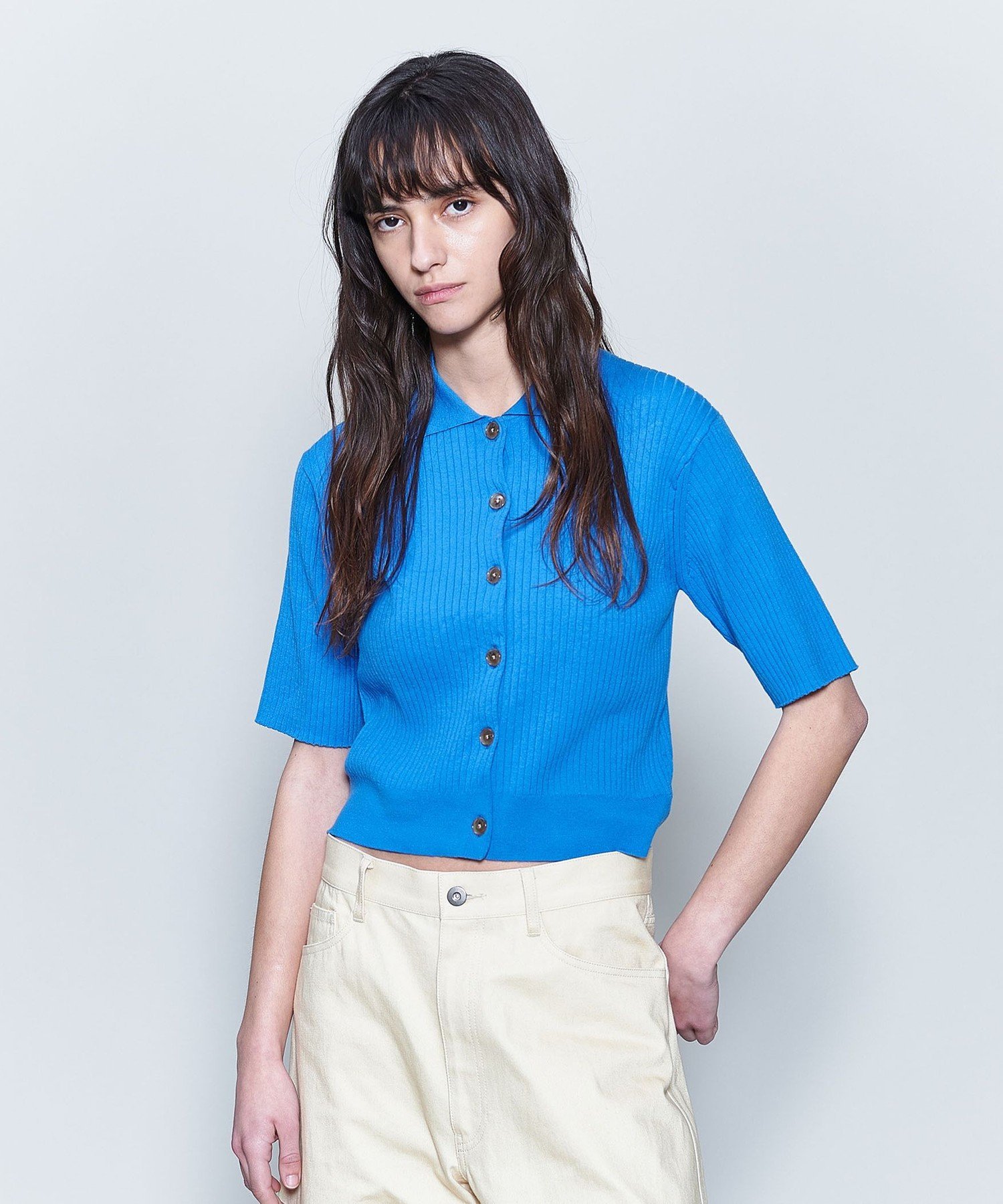 ＜6(ROKU)＞リブシャツカーディガン UNITED ARROWS LTD. OUTLET｜<6(ROKU)>リブシャツカーディガン