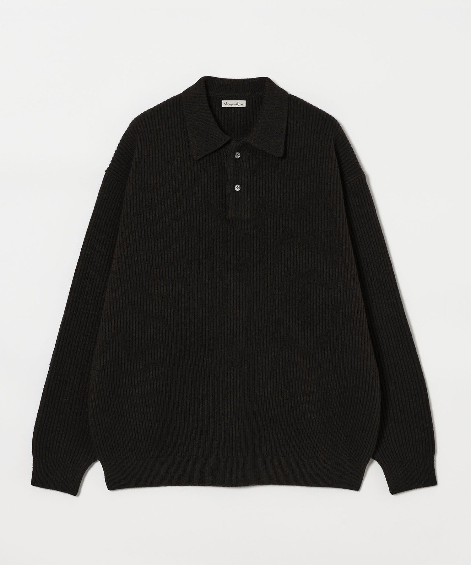 steven alan オーストラリアンラムズウール　ポロカラーニット Steven Alan＞ オーストラリアンラムズウール ポロカラー ニット NARROW