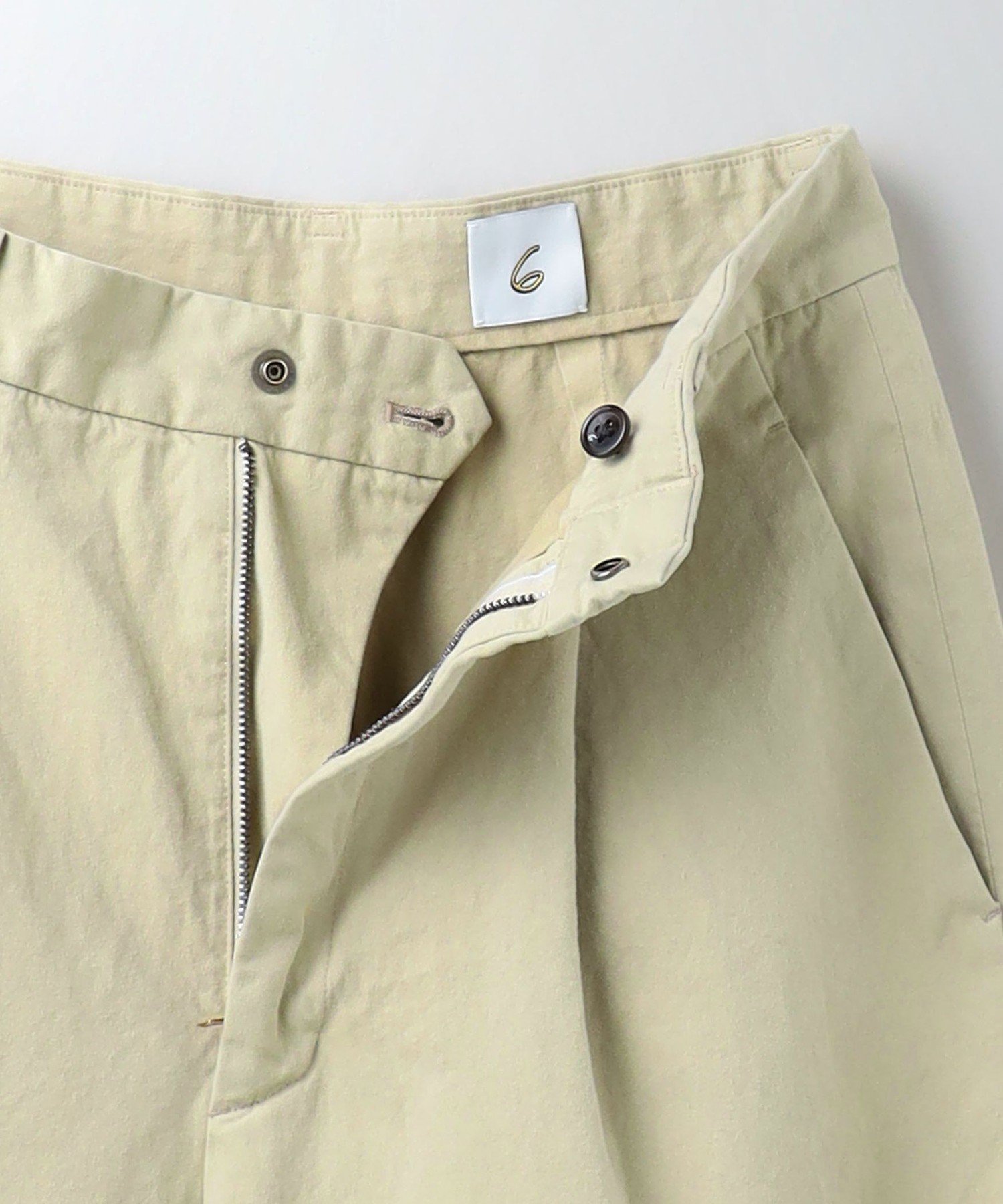 6(ROKU)　コットン チノ ワイド パンツ 6(ROKU)＞コットン チノ ワイド パンツ