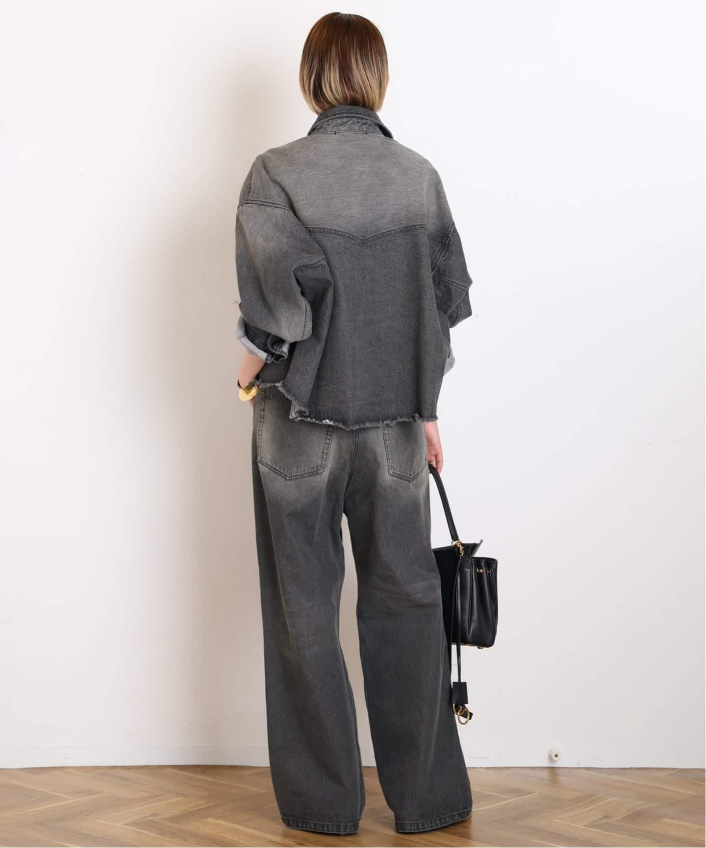 AP STUDIO｜《予約》デニムクロップドシャツ | Rakuten Fashion(楽天