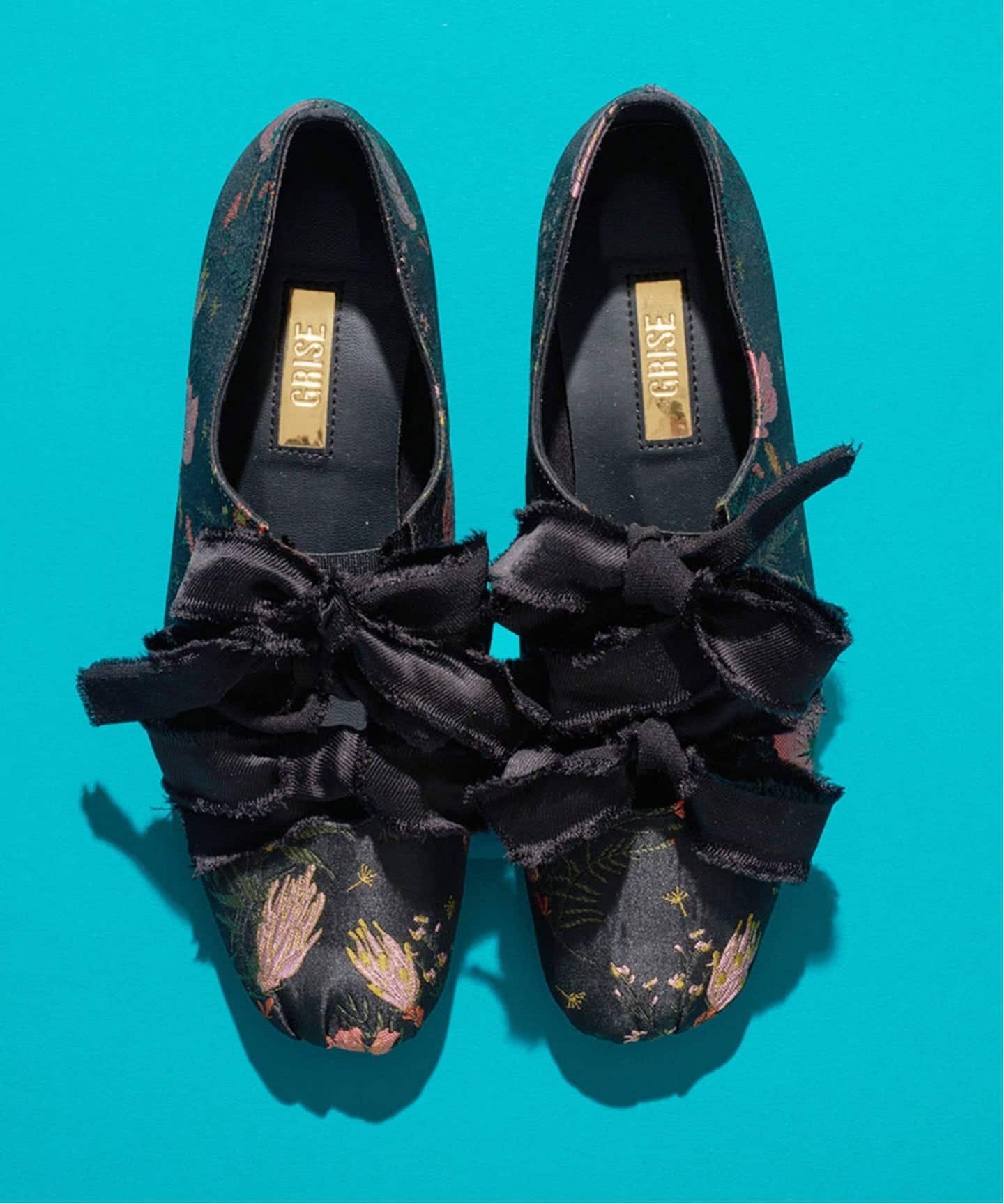 LE TALON｜《WEB+GRISE新宿店限定/追加》GRISEサテンリボンバレリーナ