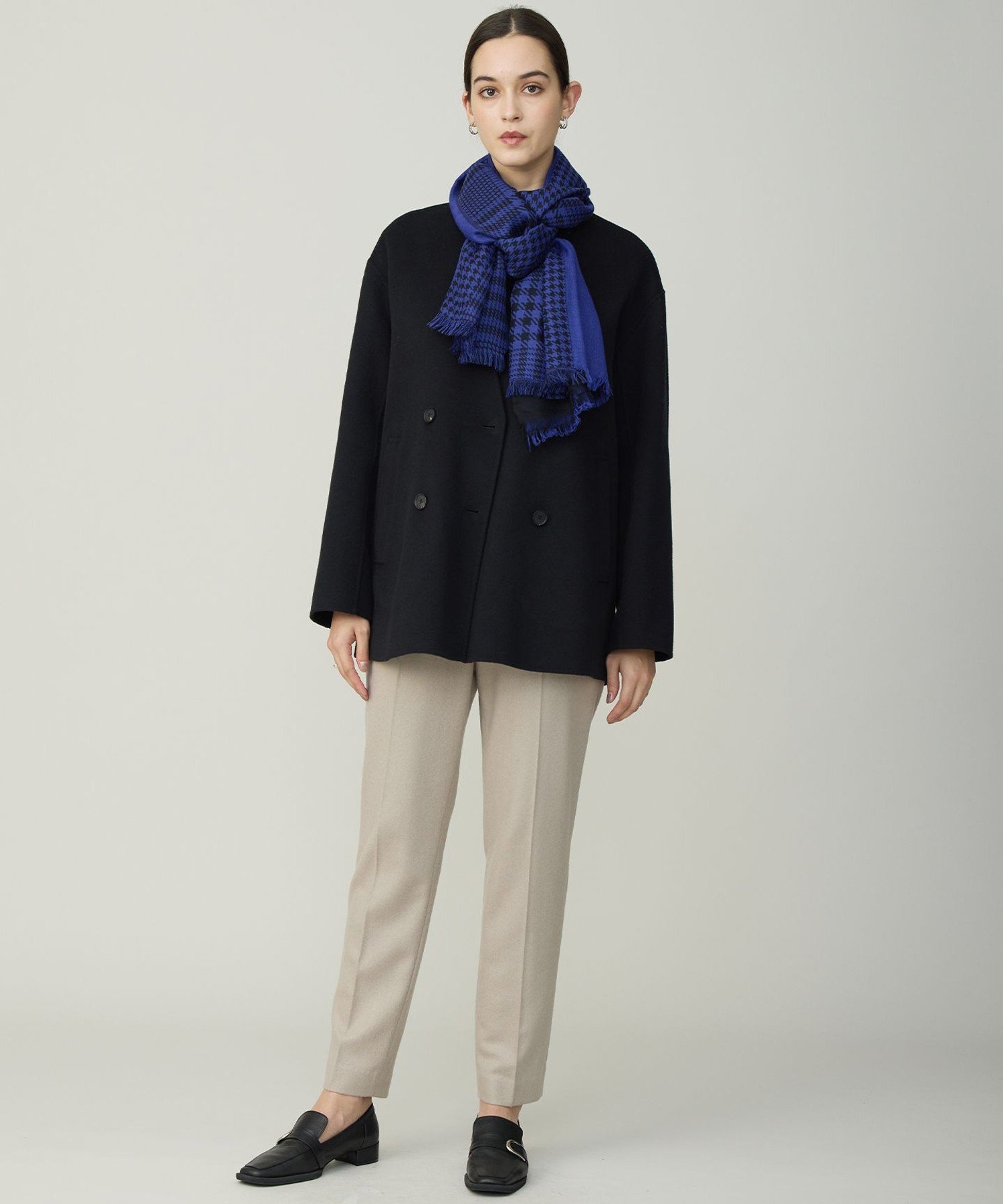 ICB｜WoolRever ノーカラーショートコート | Rakuten Fashion(楽天