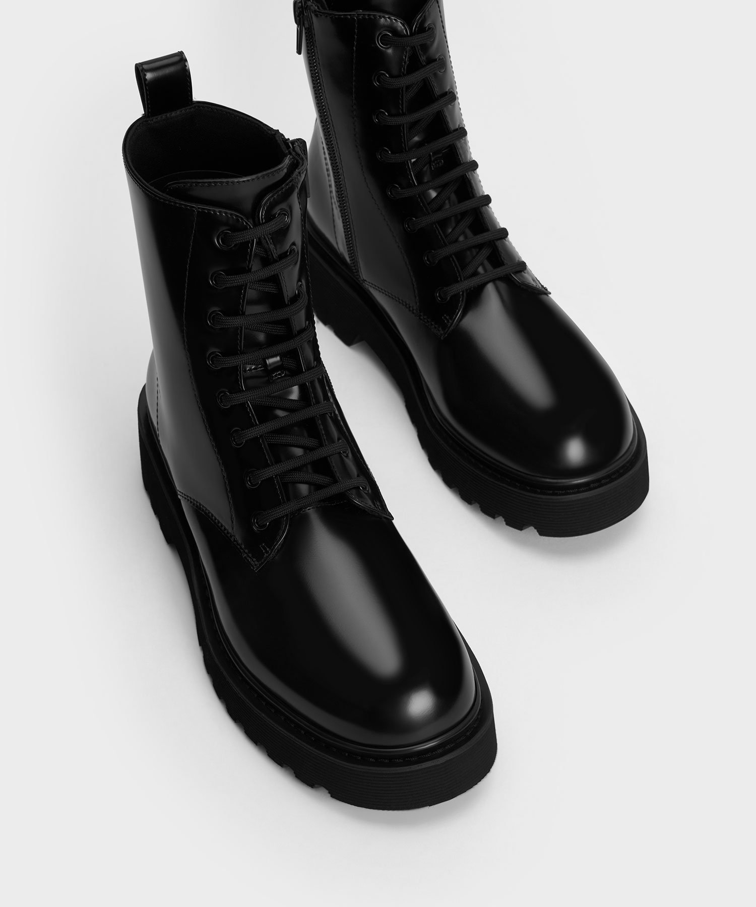 CHARLES & KEITH｜レースアップ アンクルブーツ | Rakuten Fashion