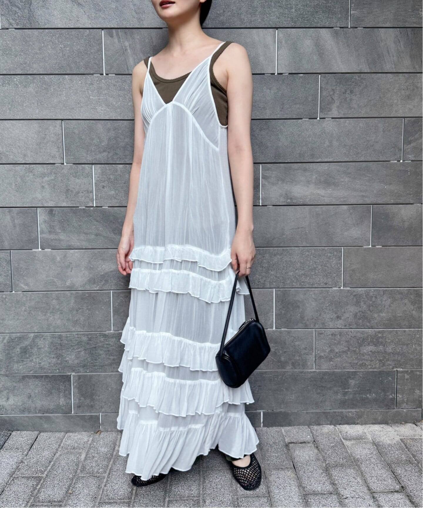 EDIT.FOR LULU｜ティアード キャミソールドレス | Rakuten Fashion