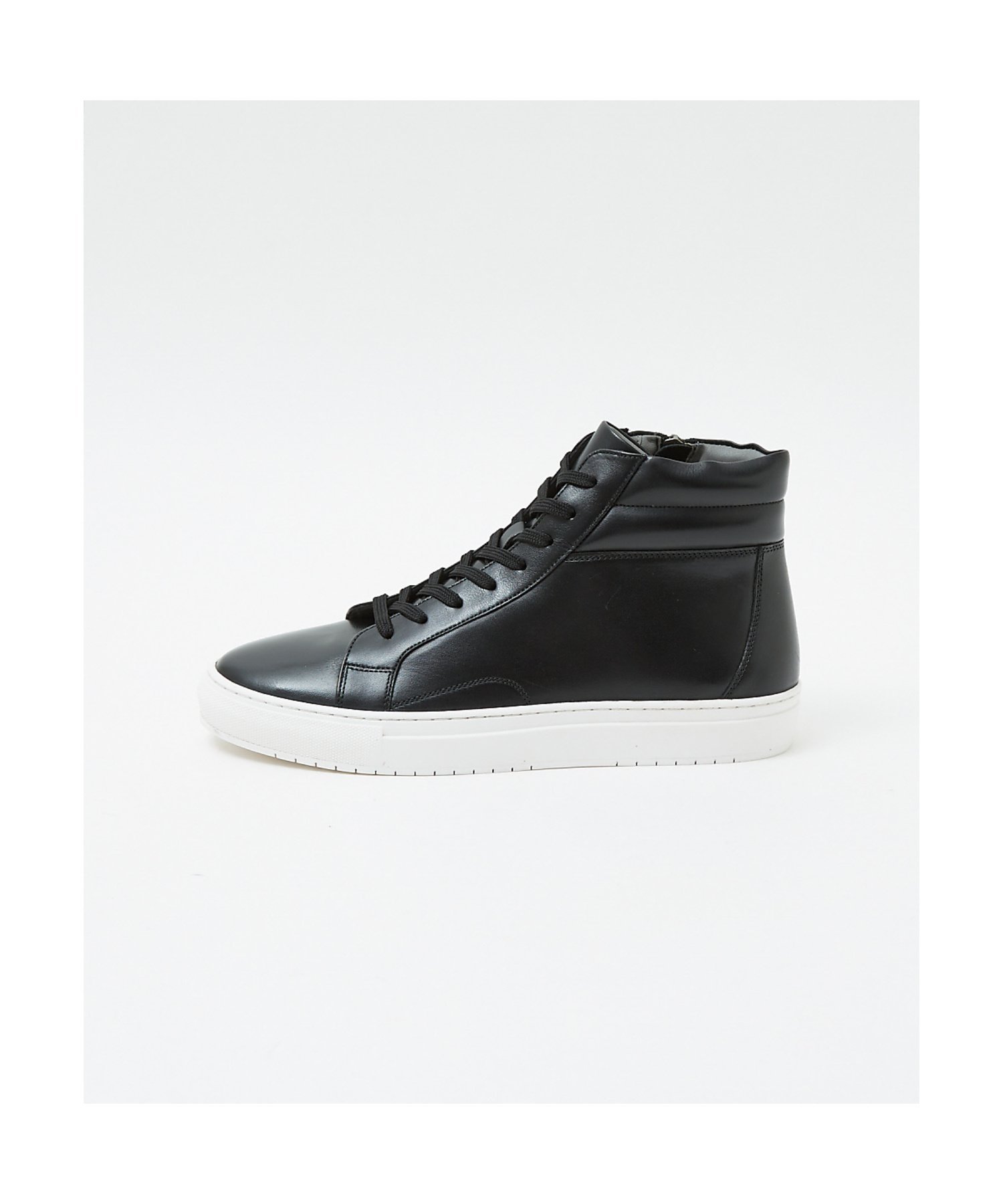 alfredoBANNISTER｜サイドジップ ハイカット レザースニーカー