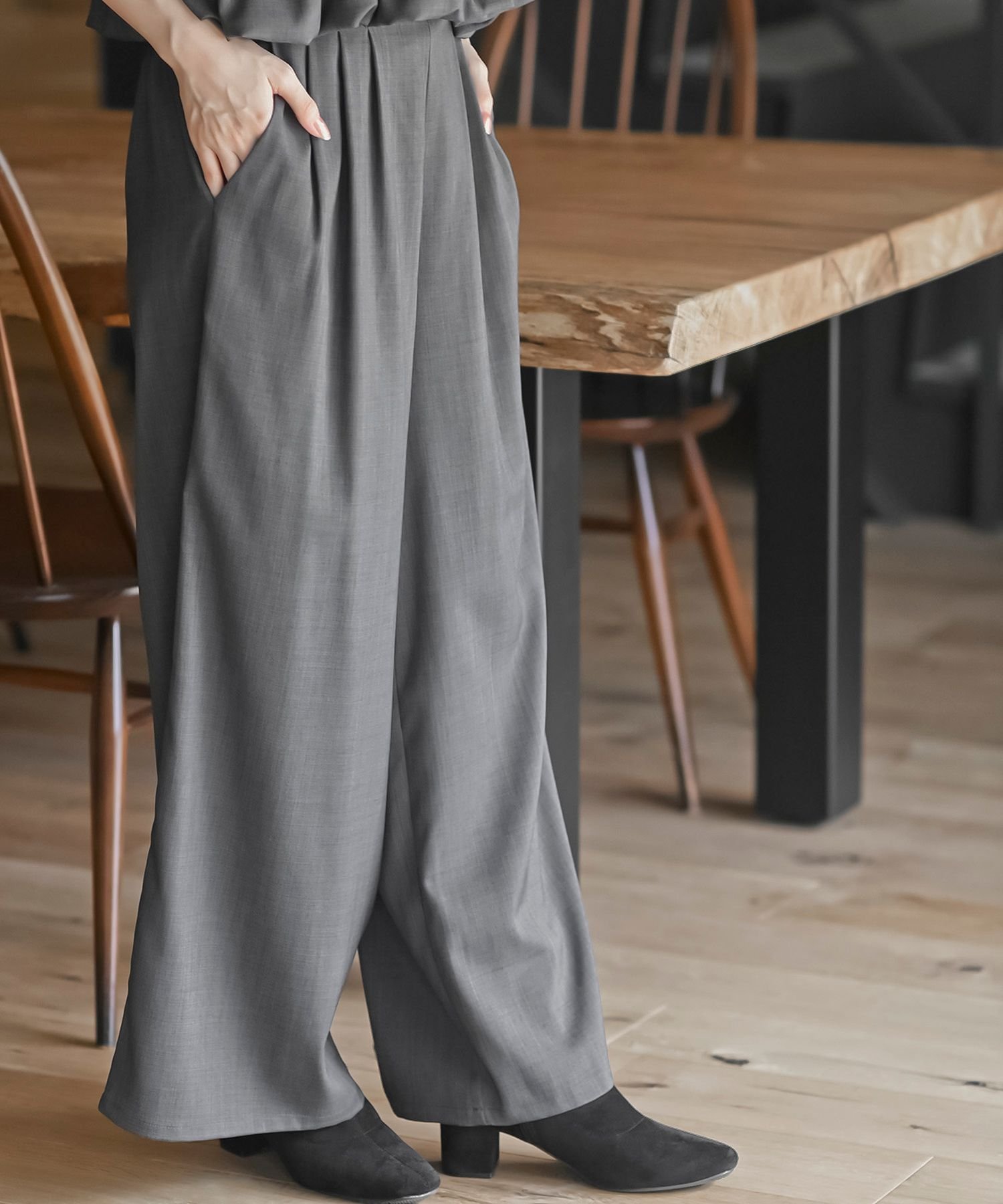 rps｜バルーンTOPS*タックパンツセットアップ | Rakuten Fashion(楽天