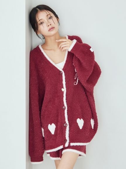 gelato pique｜ラメフェザーカーディガン | Rakuten Fashion(楽天