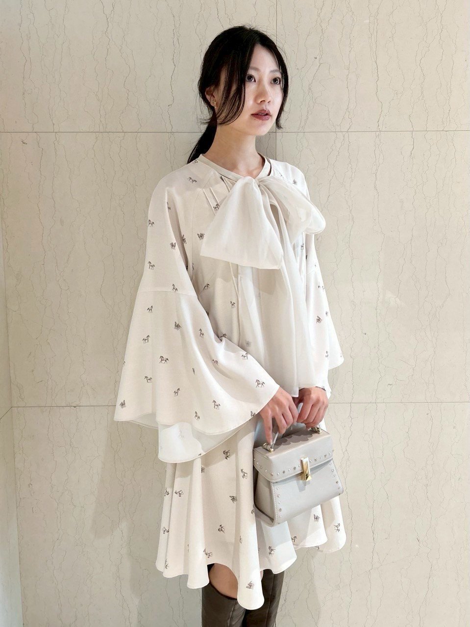 CELFORD｜ビッグリボンフレアワンピース | Rakuten Fashion(楽天