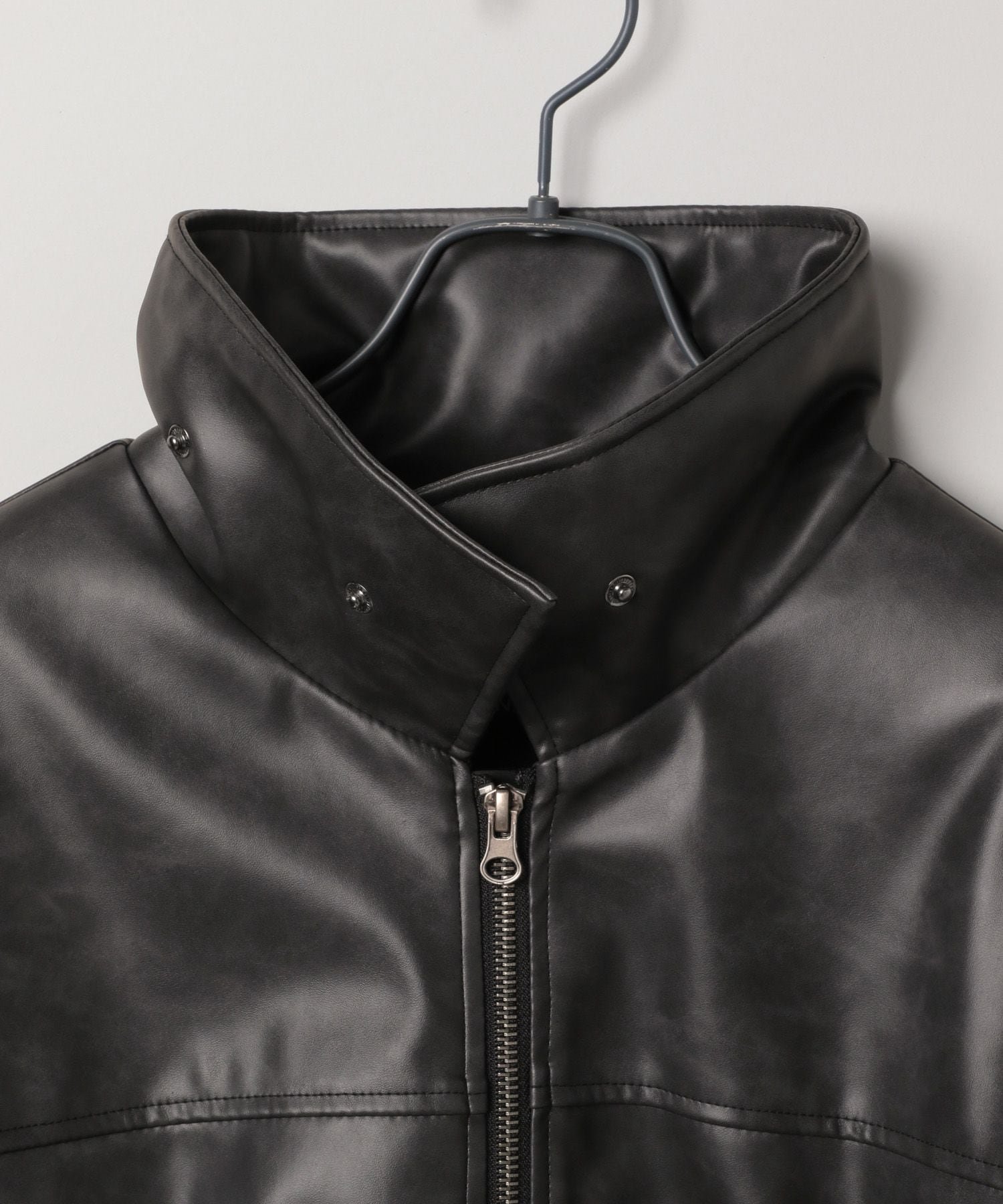 JEANASIS｜ヴィンテージレザーパファーブルゾン【中綿入りで冬の防寒も