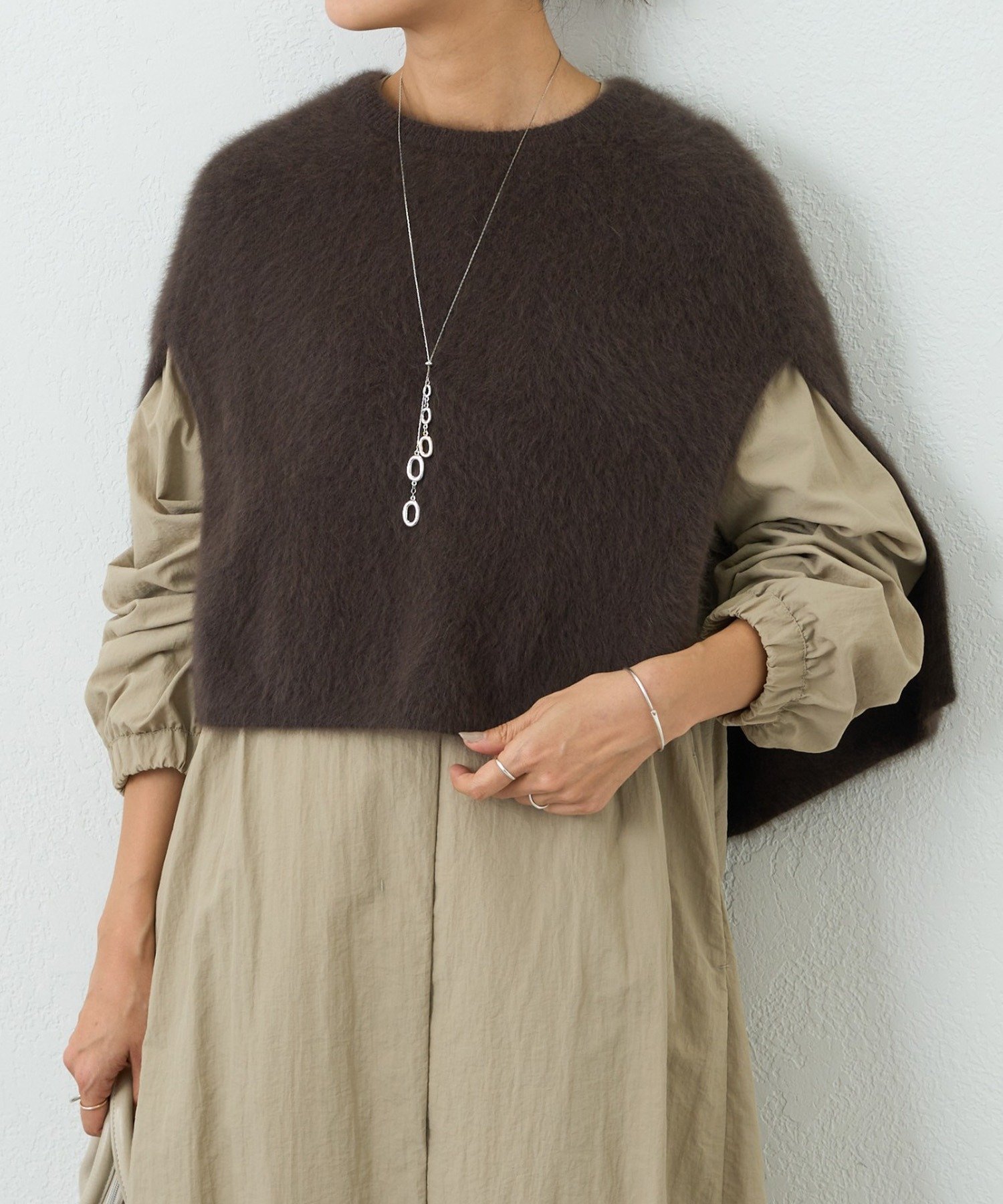 BEARDSLEY｜ファーニットポンチョ | Rakuten Fashion(楽天ファッション