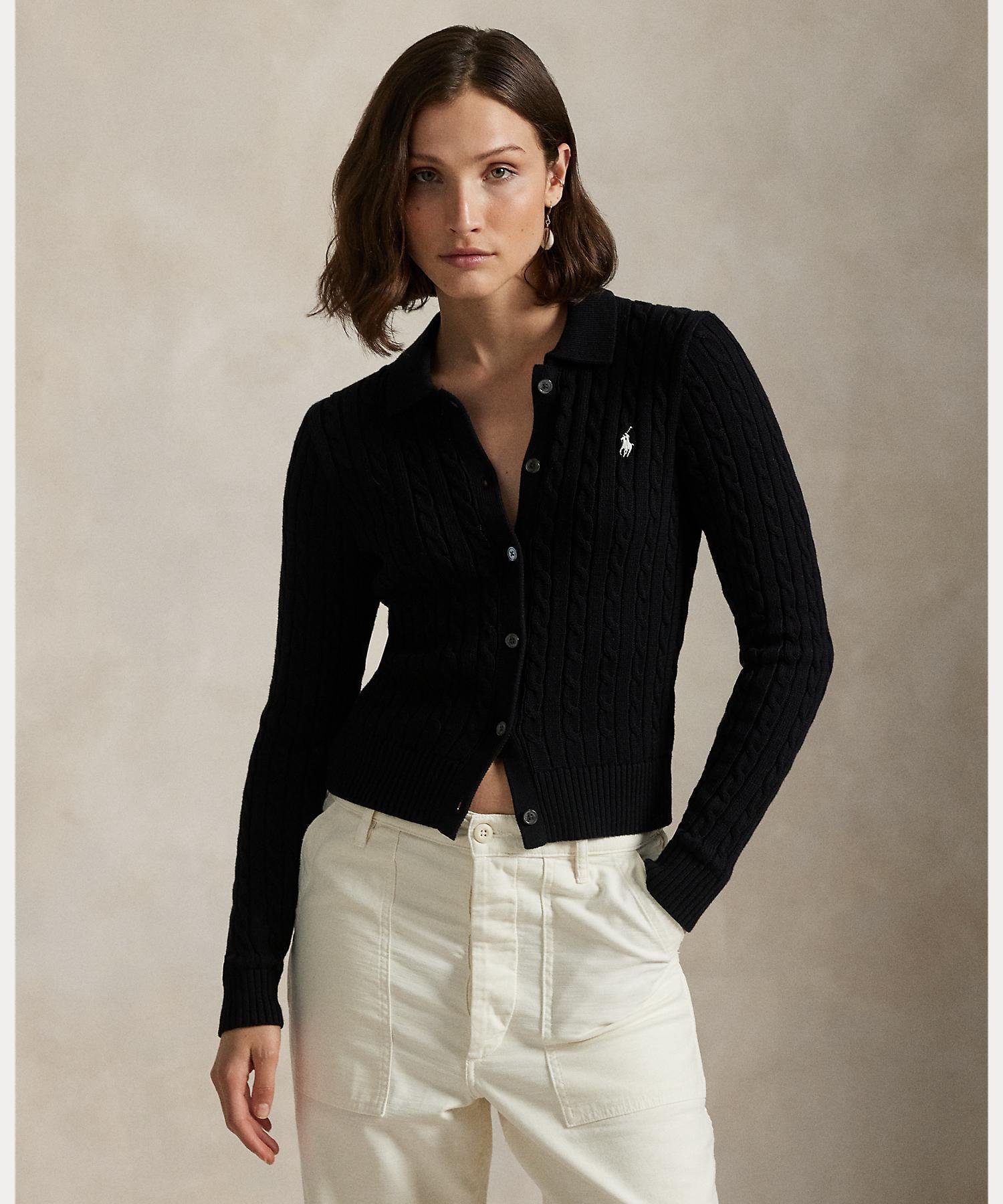 RALPH LAUREN｜ケーブルニット コットン カーディガン | Rakuten