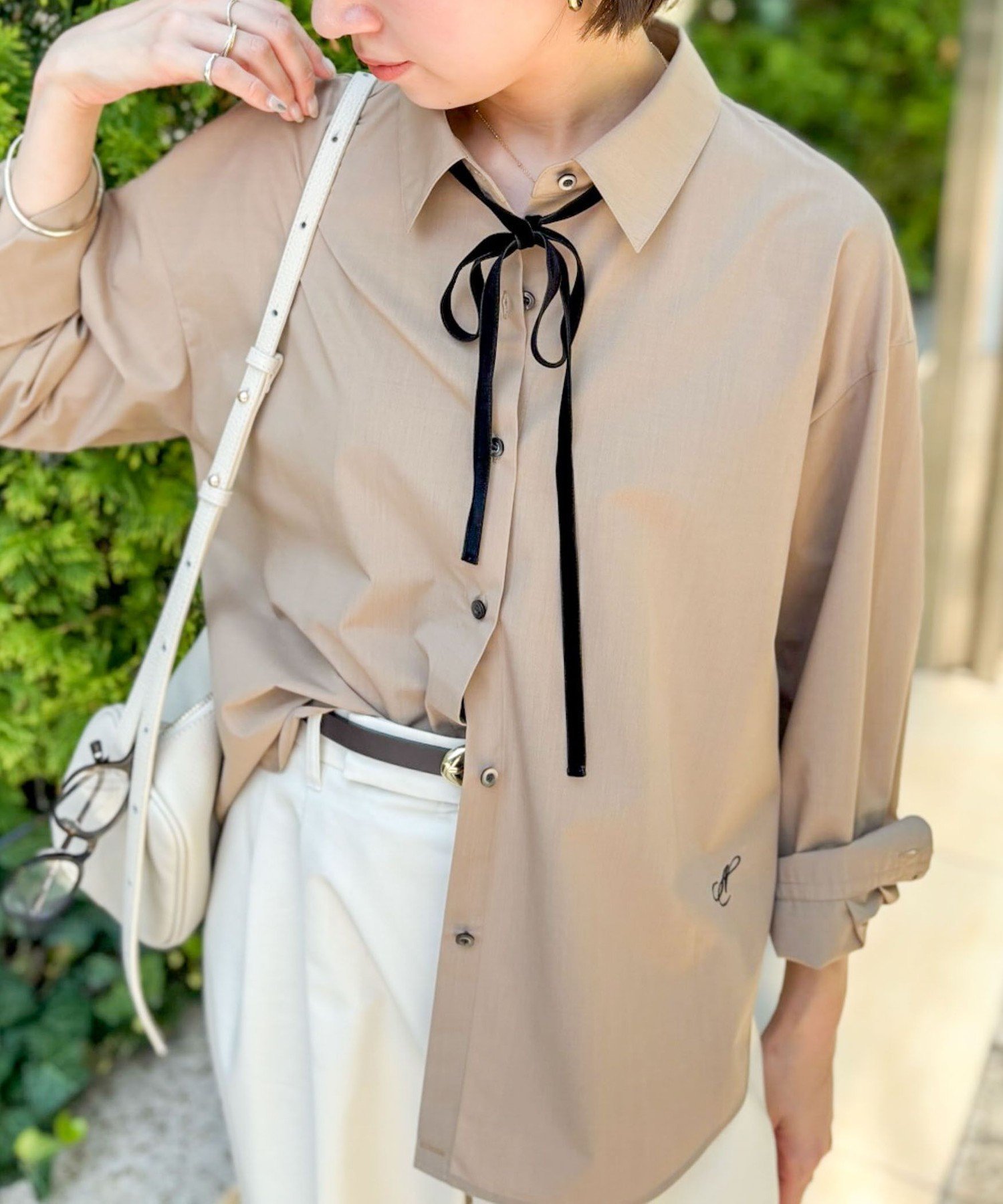 NOLLEY'S｜ウォッシャブルリボン付きシャツ | Rakuten Fashion(楽天