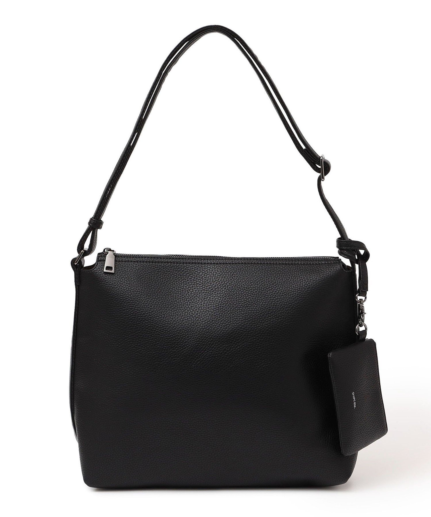 SHIPS｜SHIPS any: スプリット レザー ジップ ショルダーバッグ