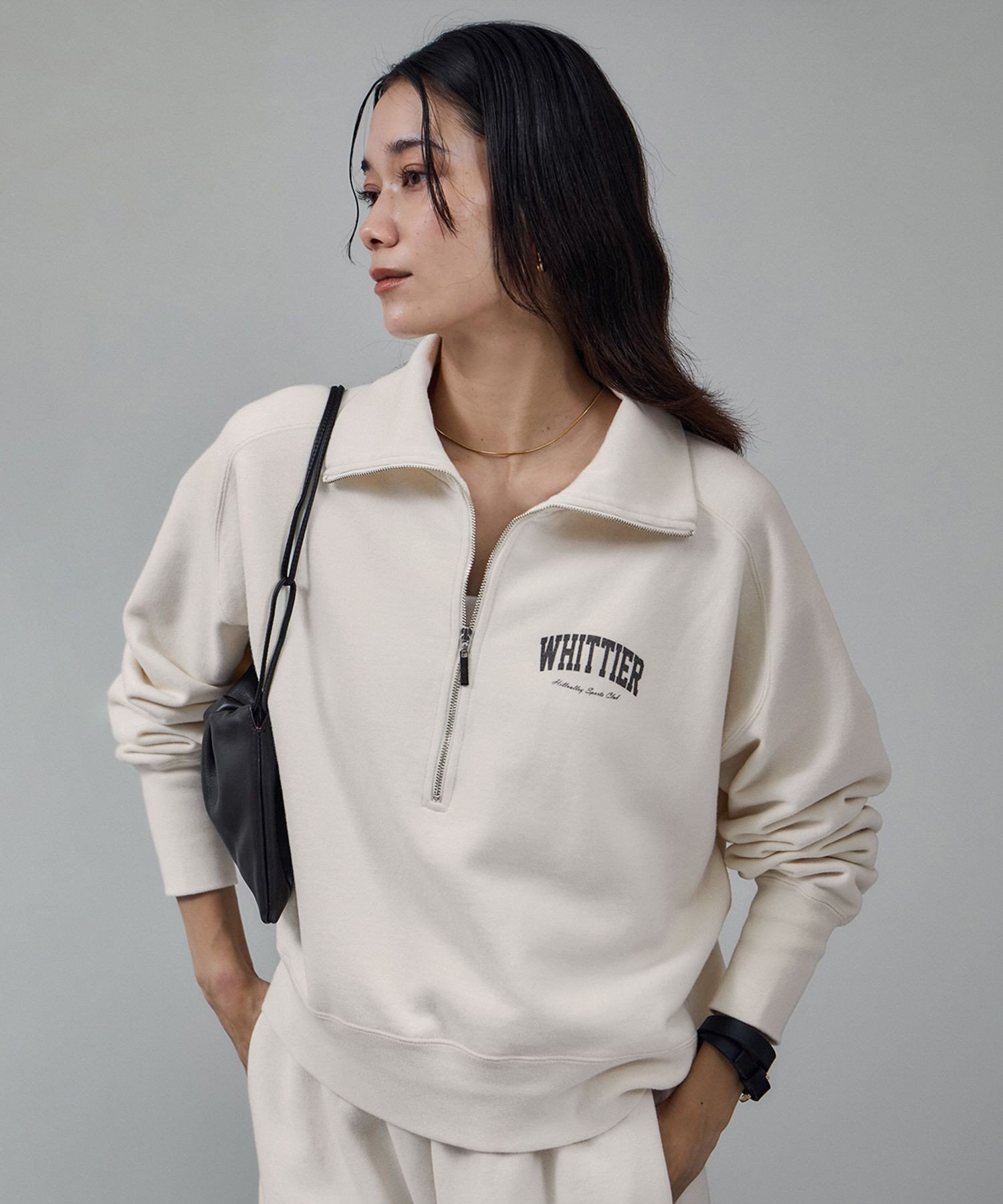 SALON adam et rope'｜【WEB限定】ビンテージライクハーフジップ