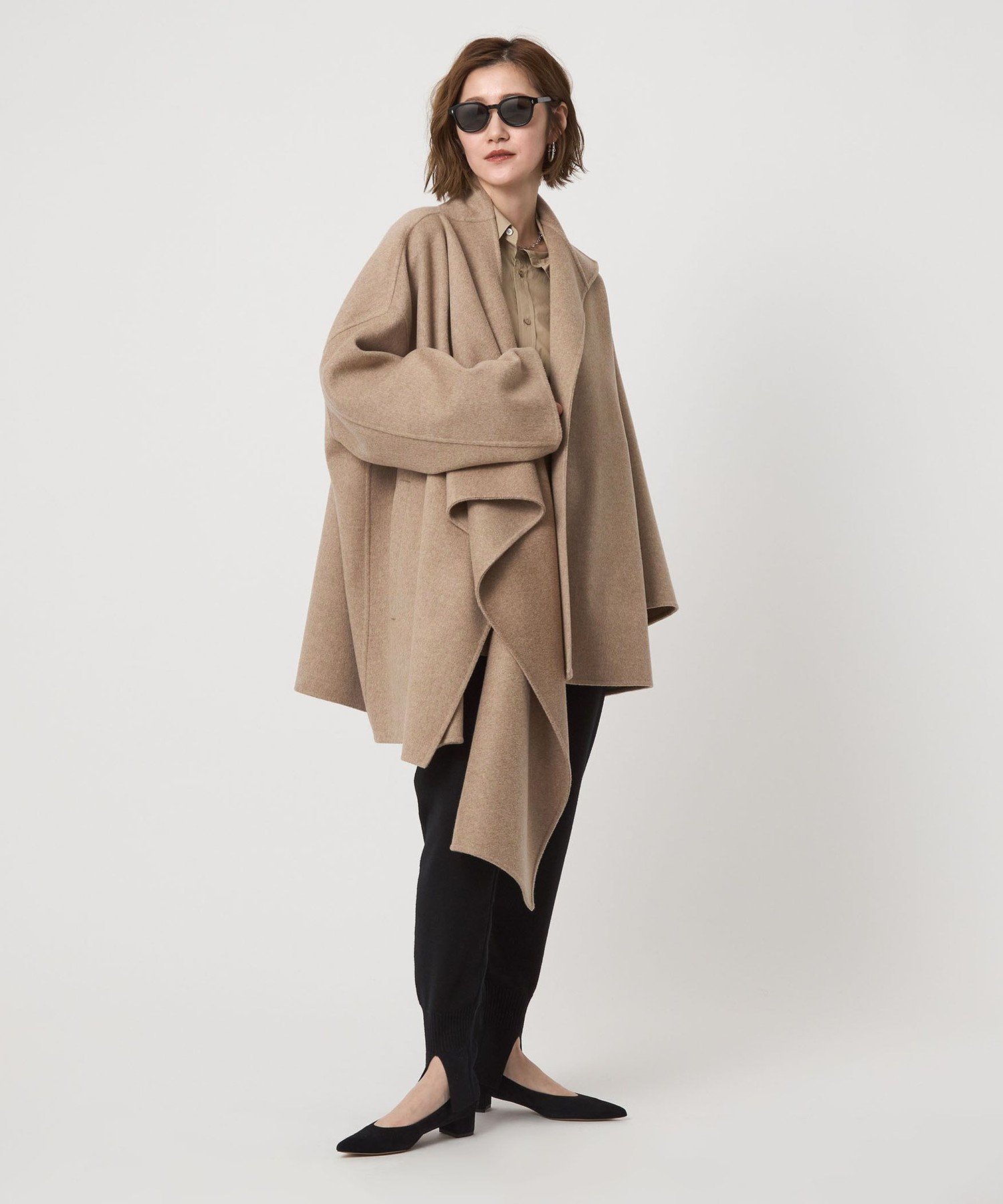 ＜conte＞リバー ストールコート ベージュ UNITED ARROWS｜<conte>リバー ストールコート | Rakuten Fashion(楽天