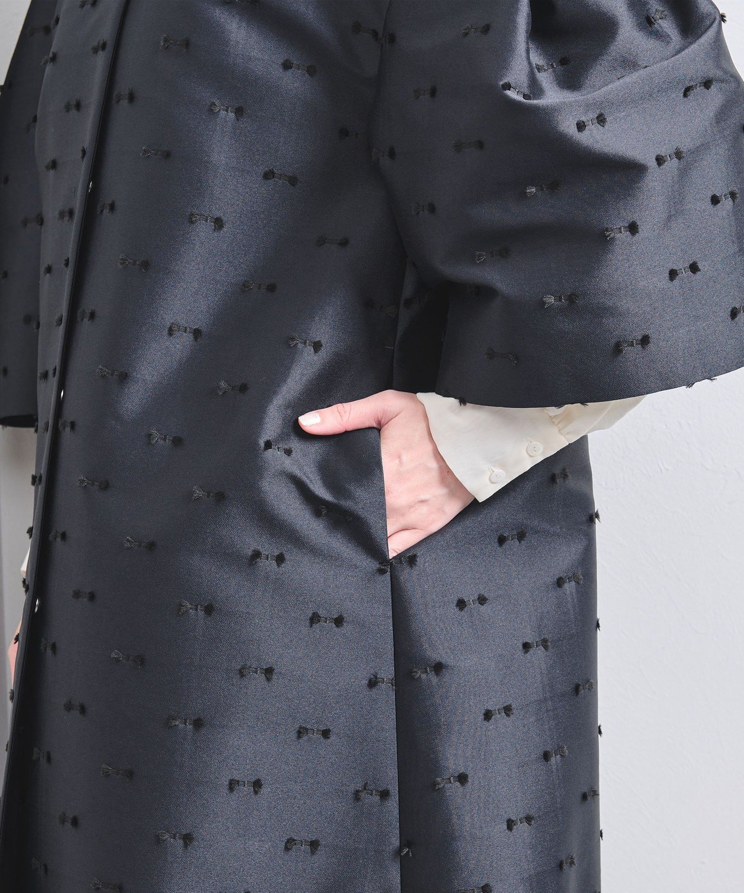 UNITED ARROWS LTD. OUTLET｜リボン カットジャガード コート