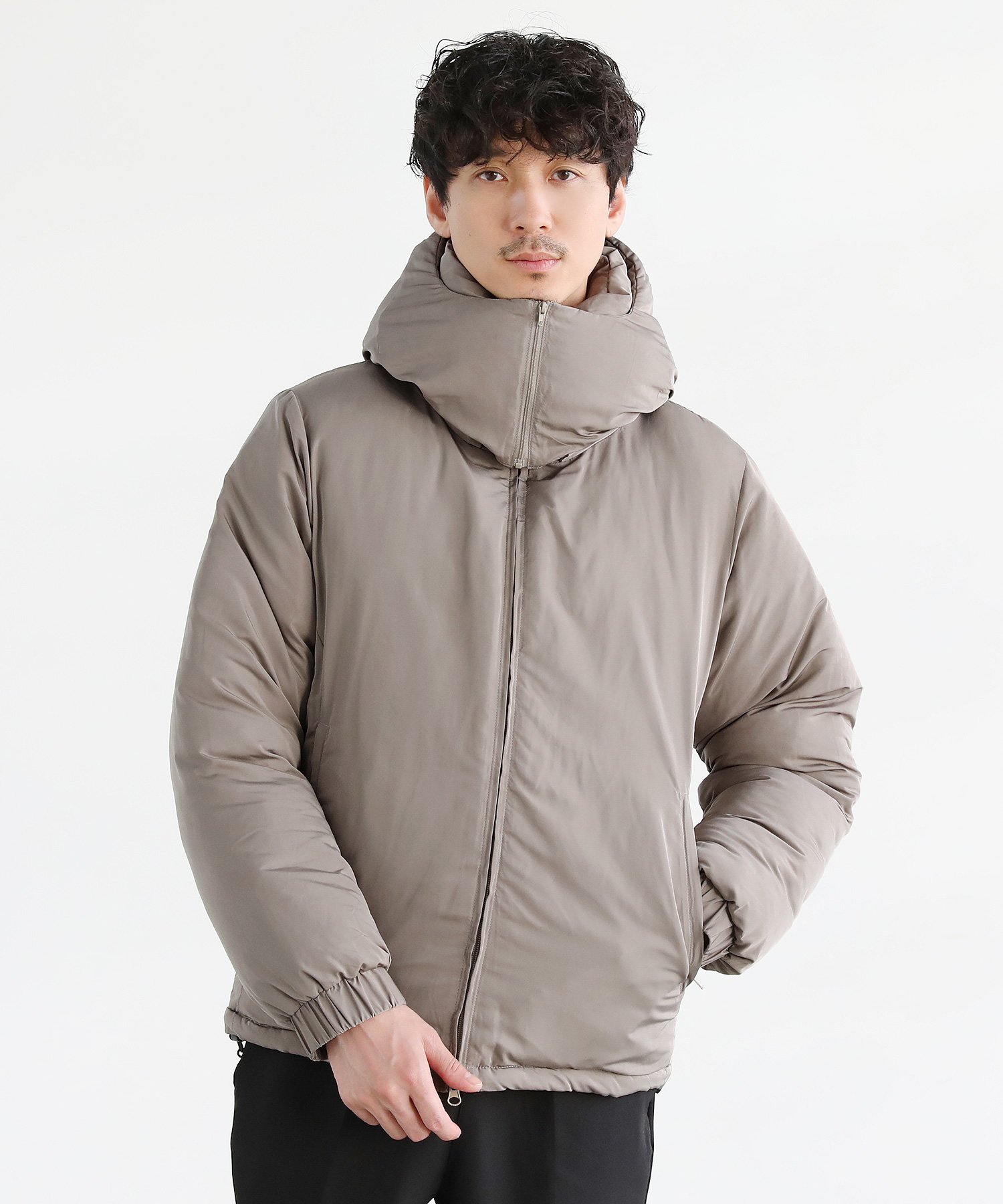 THE CASUAL｜フード脱着2way中綿ダウンジャケット | Rakuten Fashion