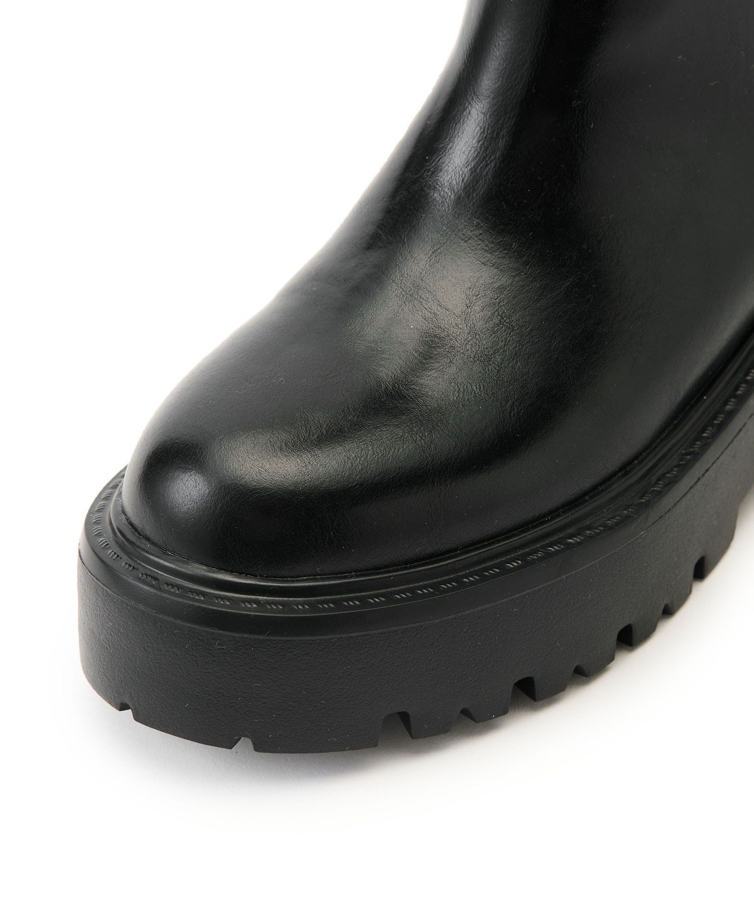 美品 SYユナイテッドアローズ <SY>ボリュームソールプレーンロングブーツ厚底 SY＞ボリュームソールプレーン ロングブーツ55○↑