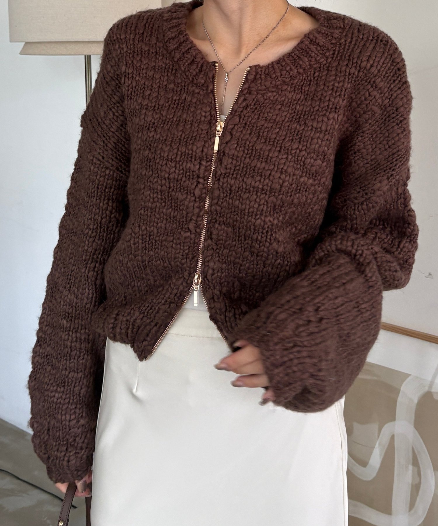 gemeil｜【LE'MAGE×gemeilコラボ】スラブカーディガン | Rakuten